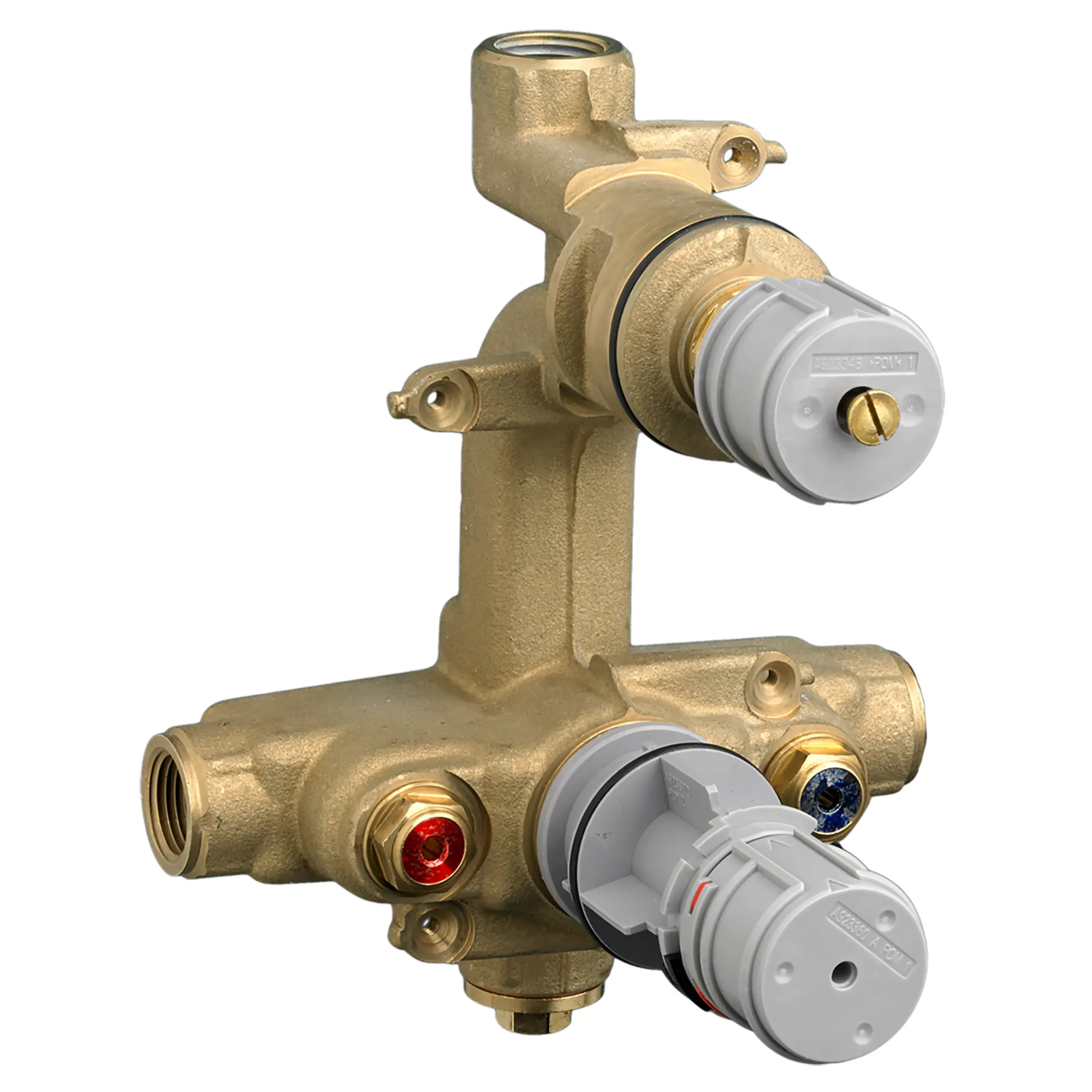 2-Handle Thermostatic Rough-In Valve With On/Off and Volume Control