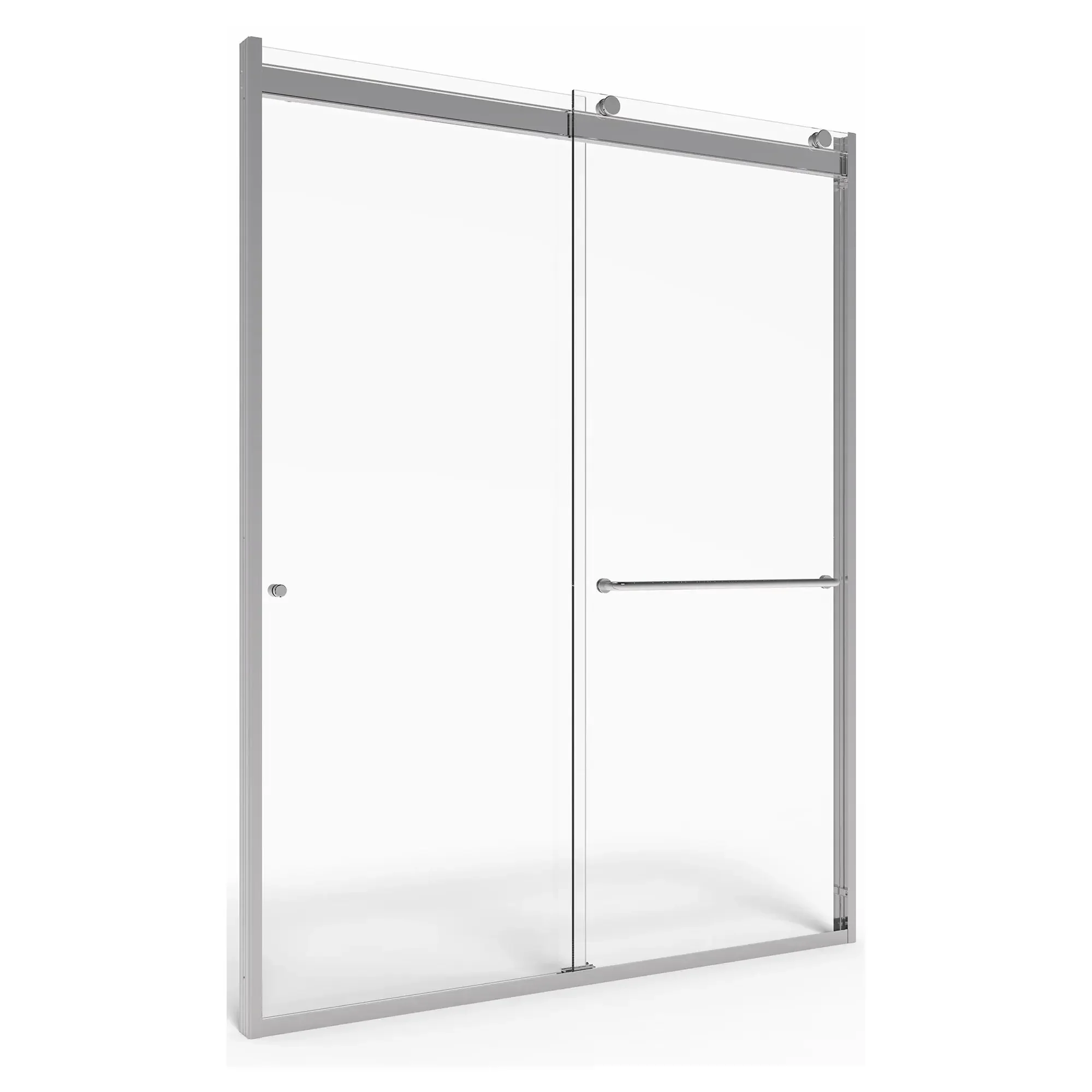 48 x 70-Inch Height Semi-Frameless Top-Roller Sliding Shower Door - Image 15