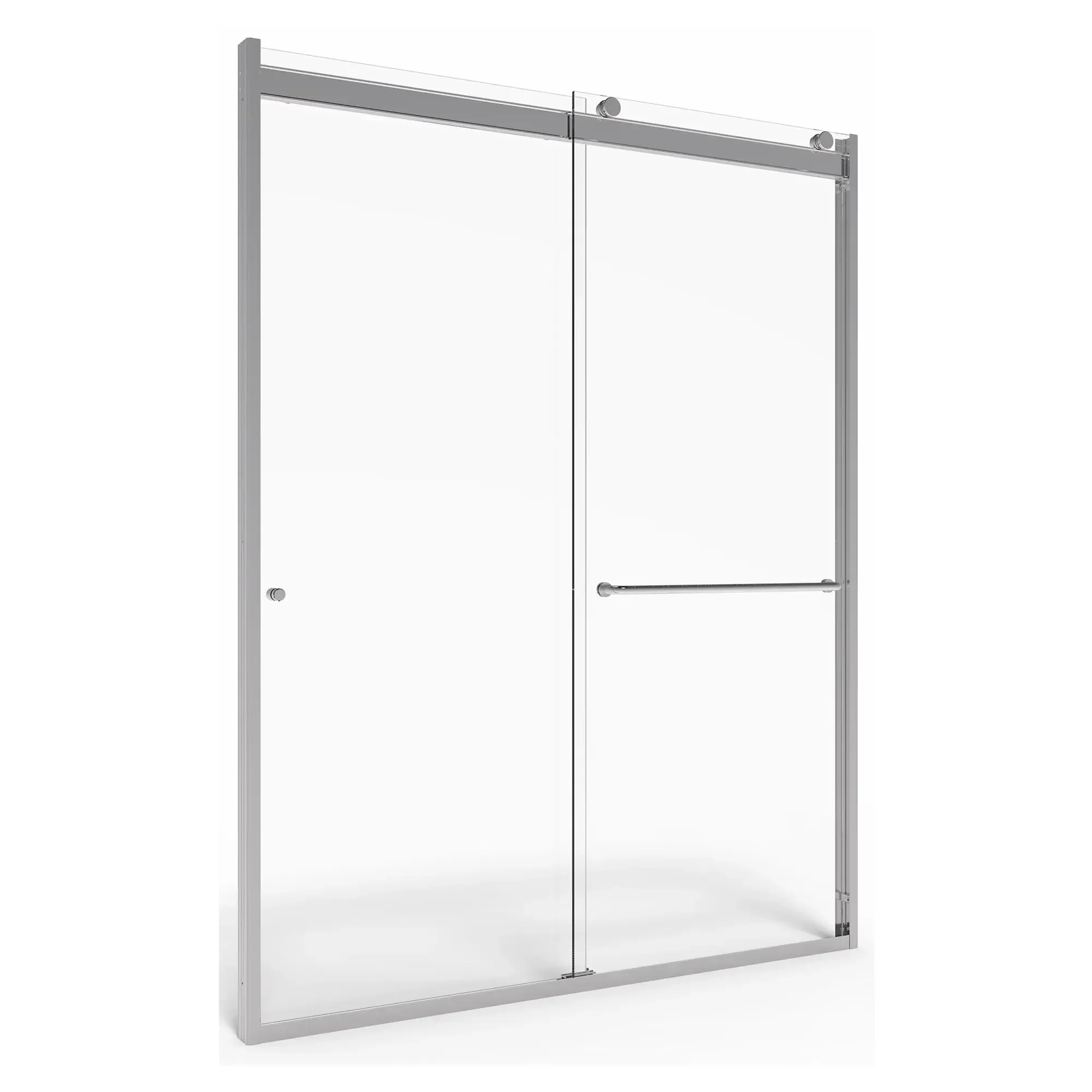 60 x 70-Inch Height Semi-Frameless Top-Roller Sliding Shower Door - Image 16