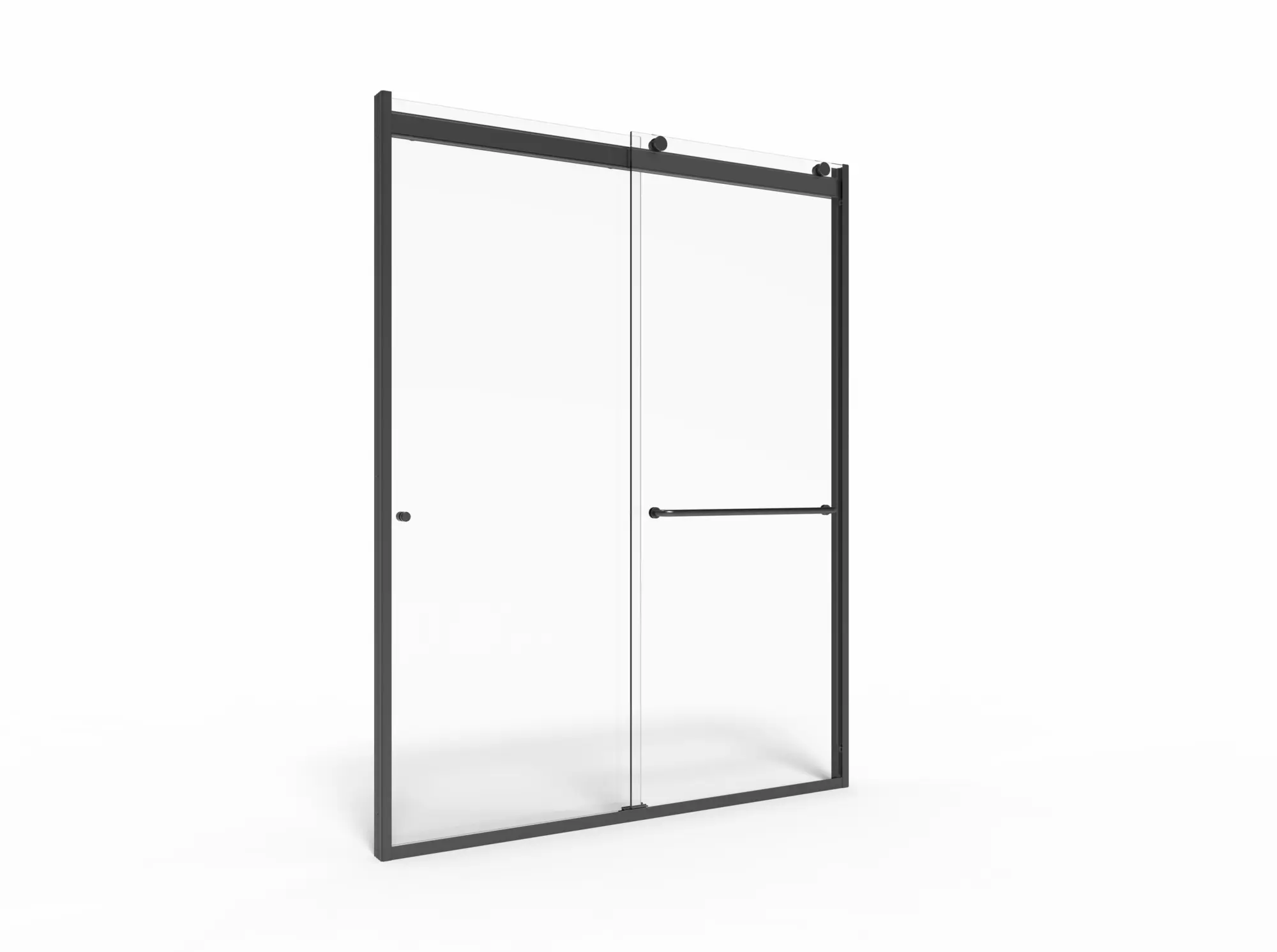 60 x 76-Inch Height Semi-Frameless Top-Roller Sliding Shower Door - Image 20