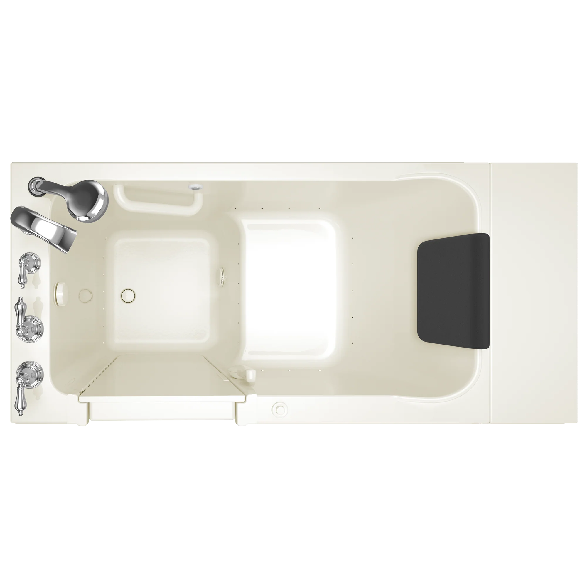 Acrylic Luxury Series 28 x 48-Inch Walk-in Tub With Air Spa System - Left-Hand Drain With Faucet