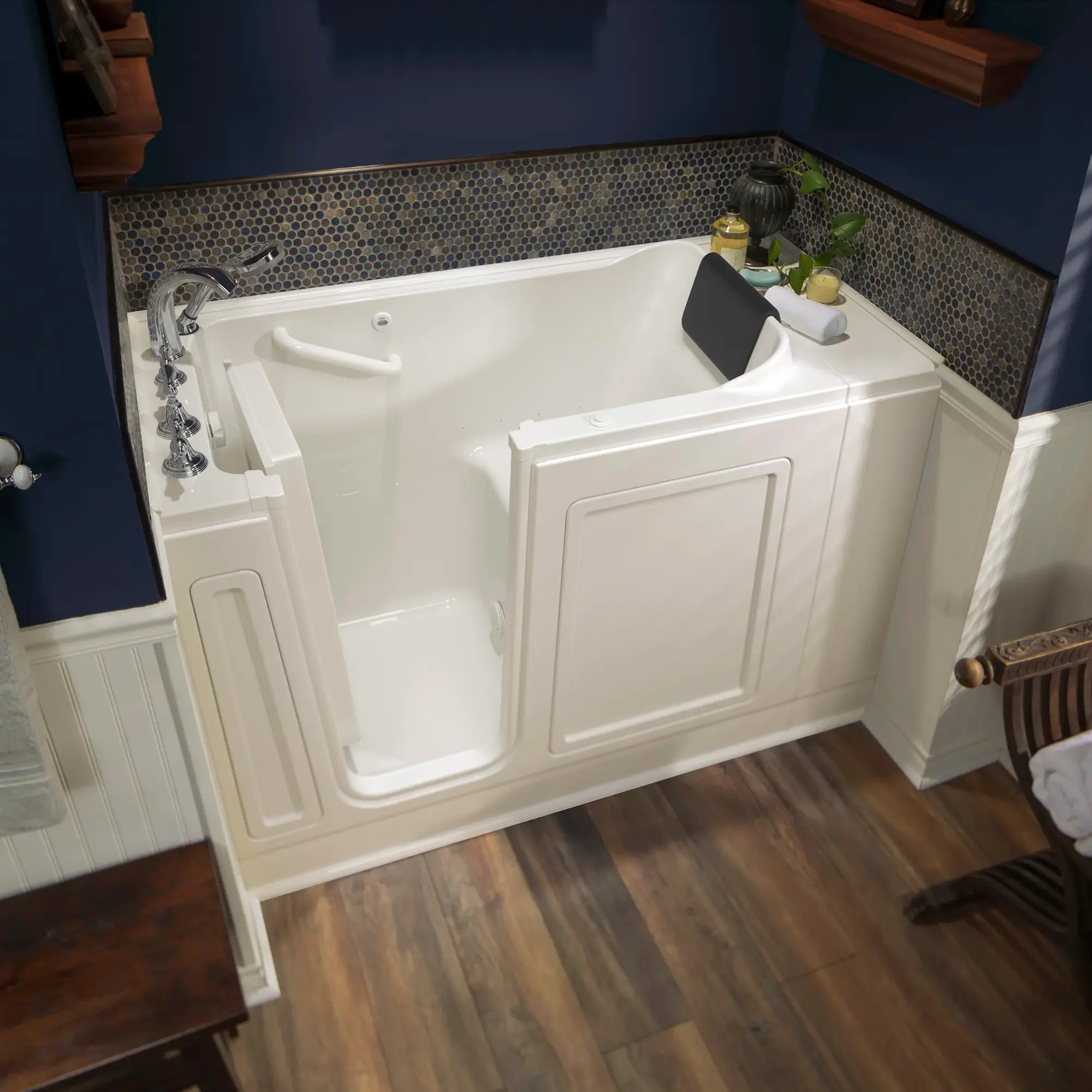 Acrylic Luxury Series 28 x 48-Inch Walk-in Tub With Air Spa System - Left-Hand Drain With Faucet - Image 9