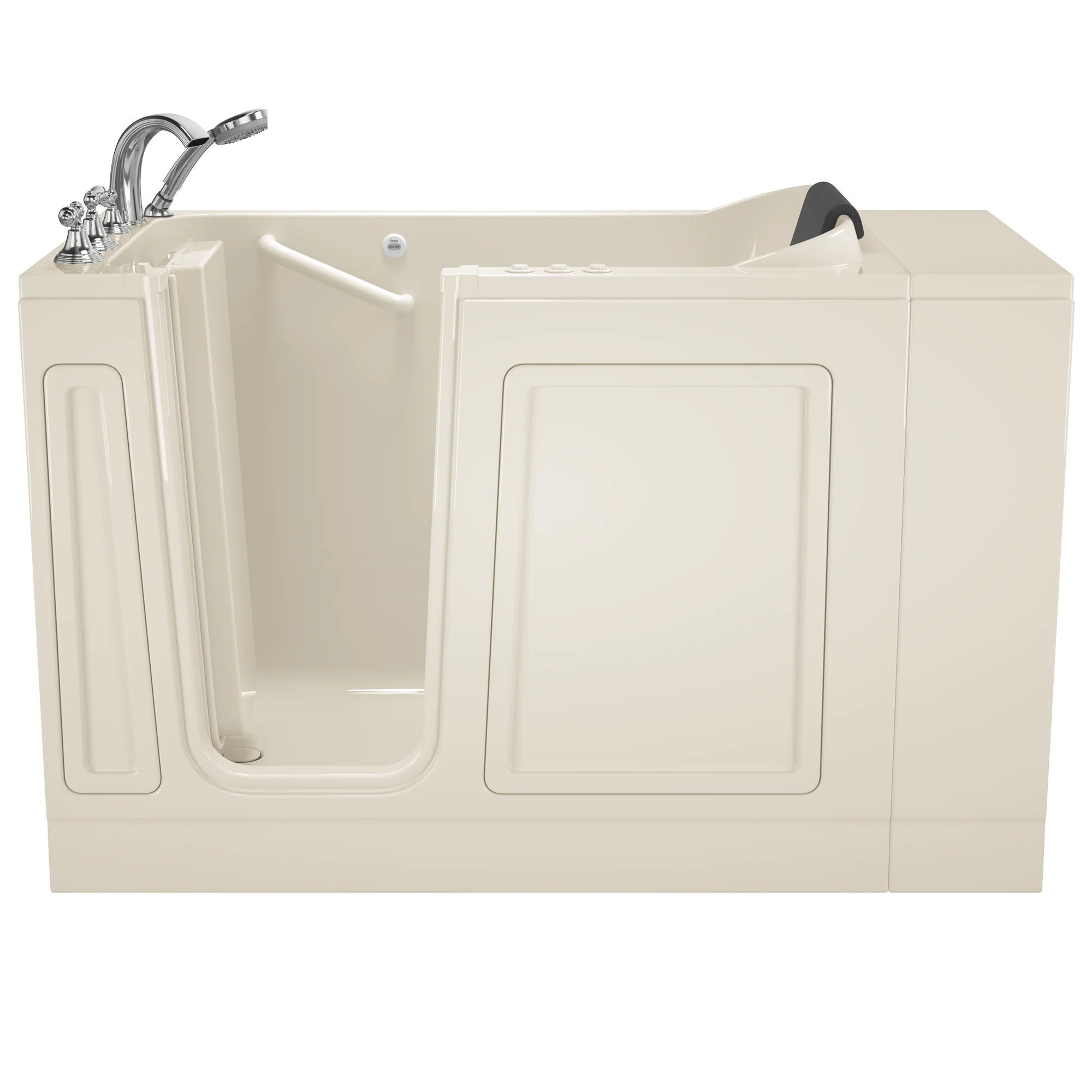 Acrylic Luxury Series 28 x 48-Inch Walk-in Tub With Combination Air Spa and Whirlpool Systems - Left-Hand Drain With Faucet