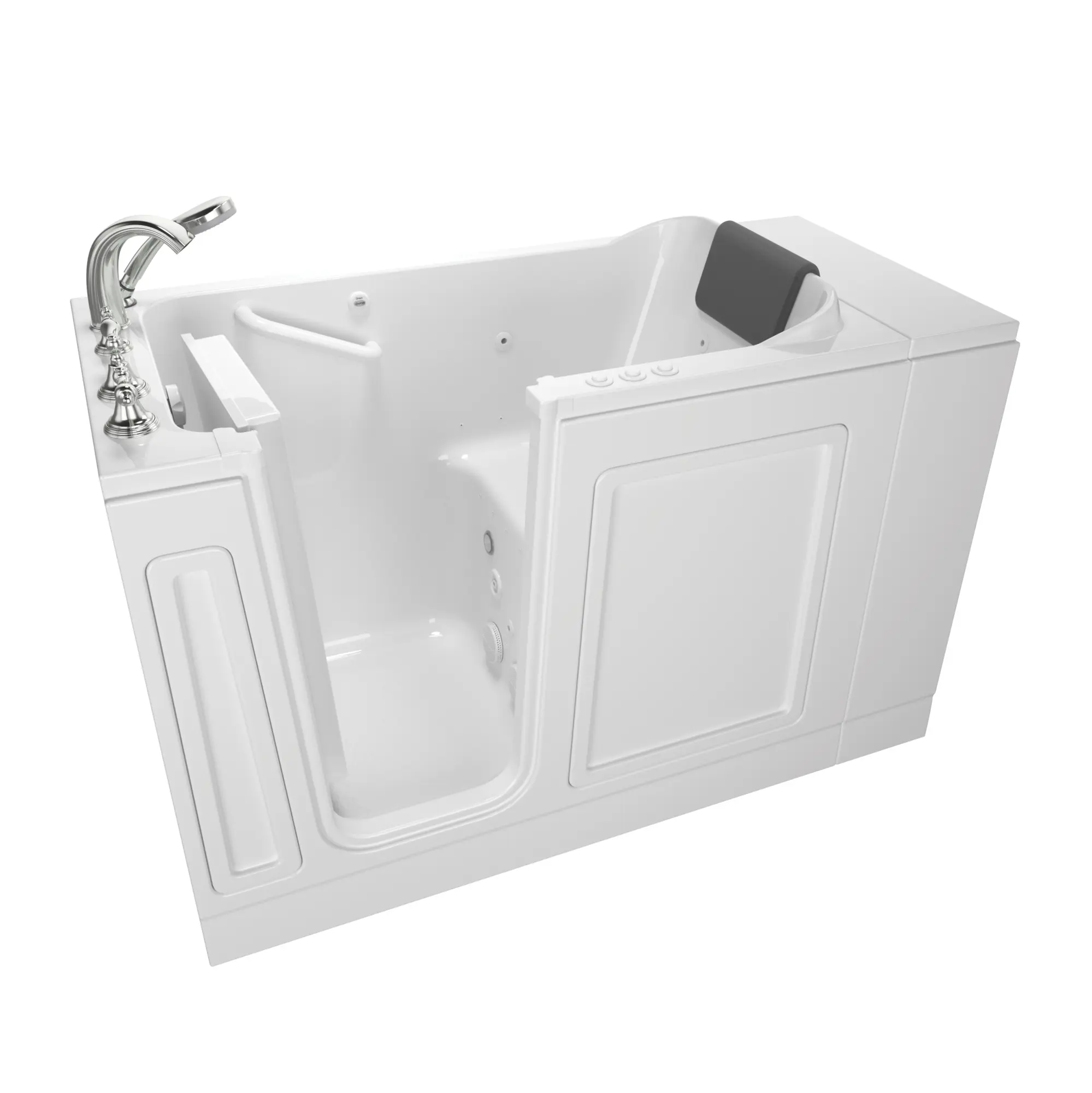 Acrylic Luxury Series 28 x 48-Inch Walk-in Tub With Combination Air Spa and Whirlpool Systems - Left-Hand Drain With Faucet - Image 15