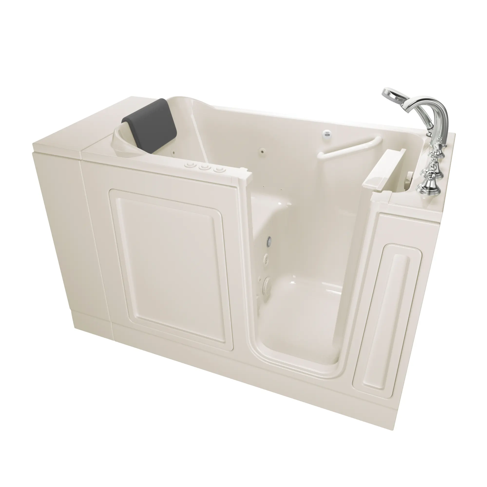 Acrylic Luxury Series 28 x 48-Inch Walk-in Tub With Combination Air Spa and Whirlpool Systems - Right-Hand Drain With Faucet - Image 11