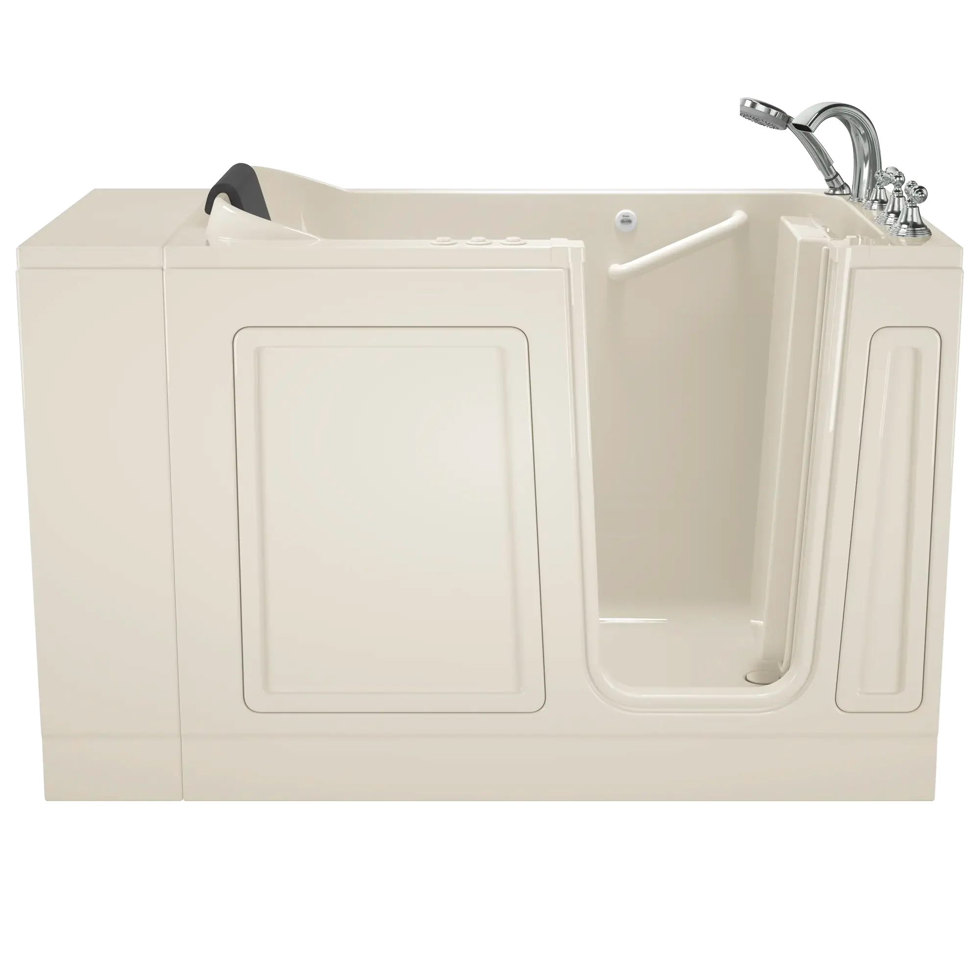Acrylic Luxury Series 28 x 48-Inch Walk-in Tub With Combination Air Spa and Whirlpool Systems - Right-Hand Drain With Faucet - Image 2