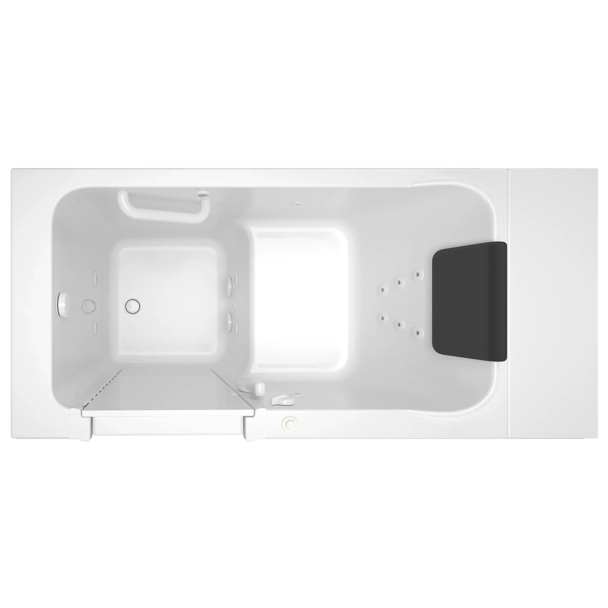 Acrylic Luxury Series 28 x 48-Inch Walk-in Tub With Whirlpool System - Left-Hand Drain - Image 3