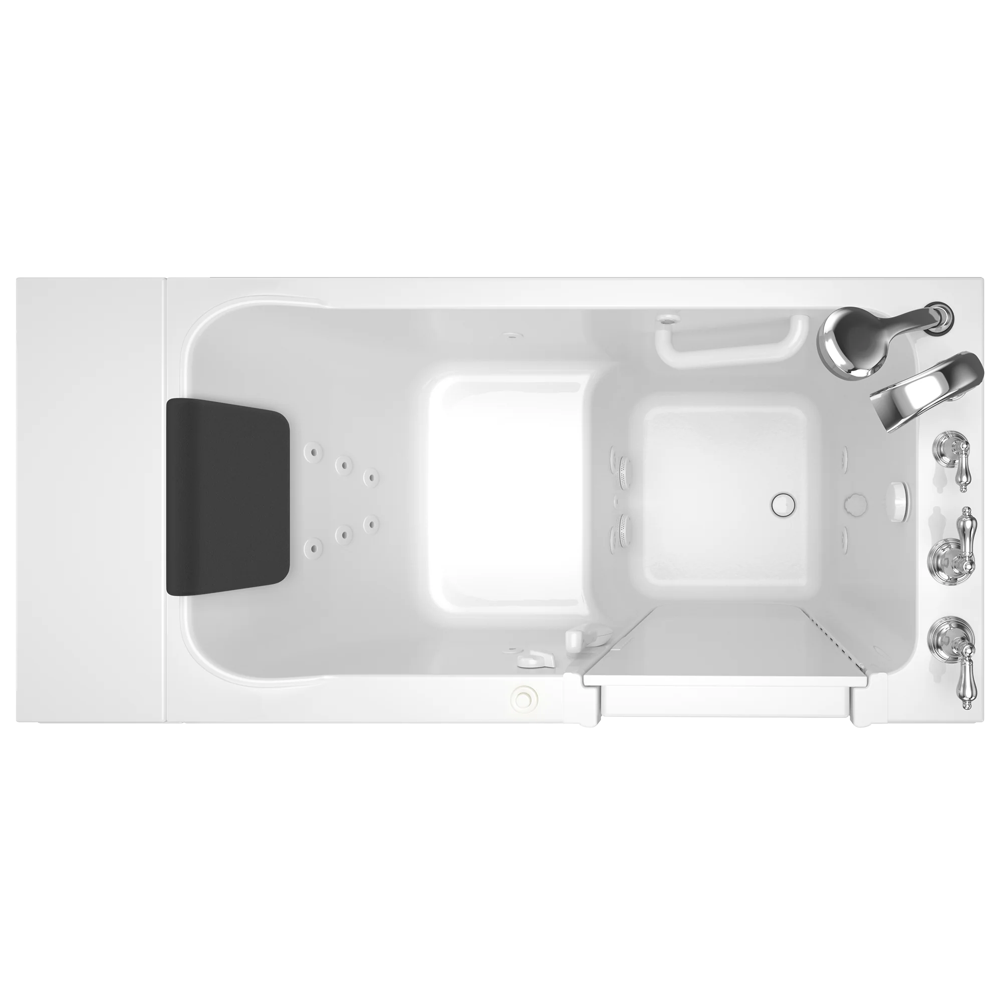 Acrylic Luxury Series 28 x 48-Inch Walk-in Tub With Whirlpool System - Right-Hand Drain With Faucet - Image 11