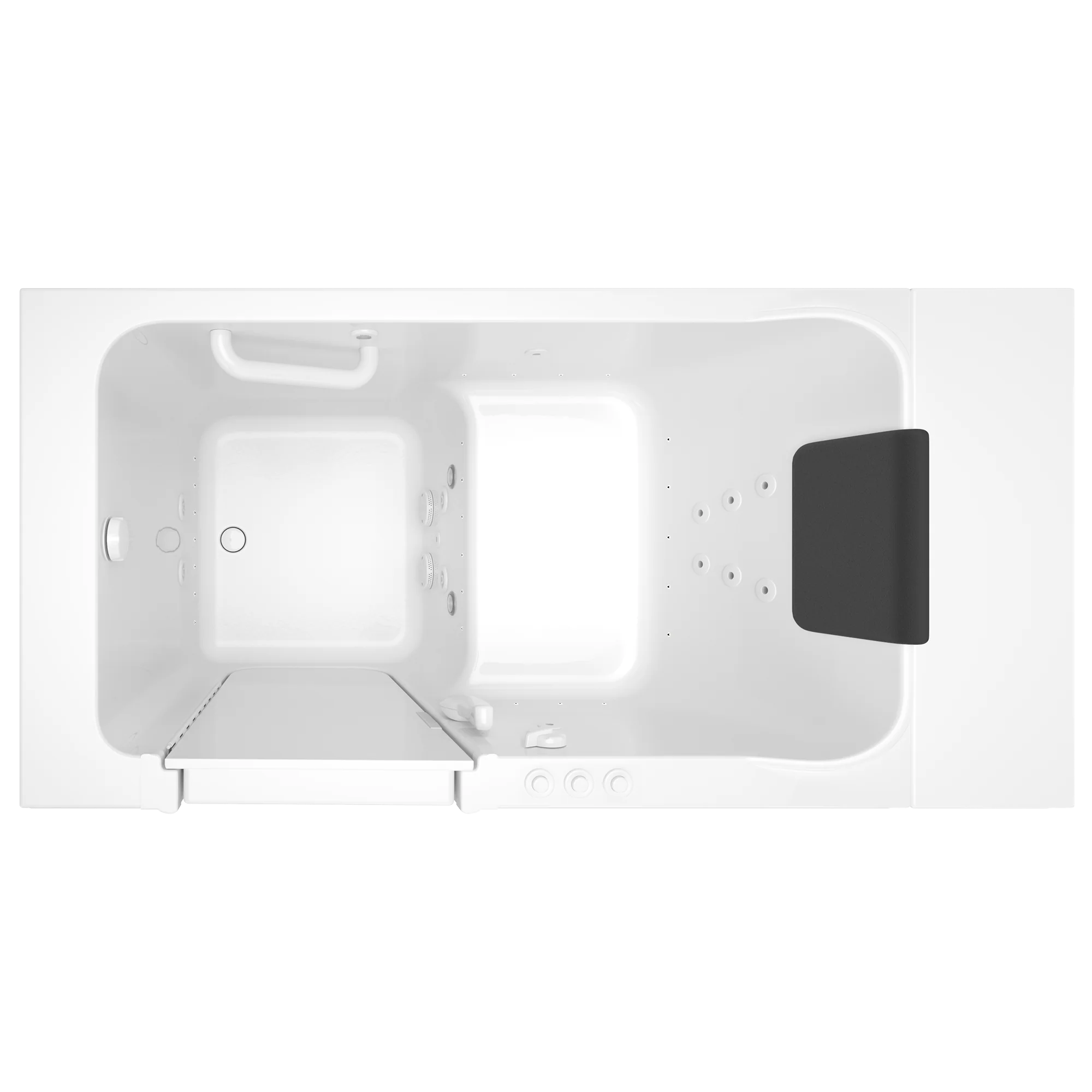 Acrylic Luxury Series 30 x 51 -Inch Walk-in Tub With Combination Air Spa and Whirlpool Systems - Left-Hand Drain - Image 10