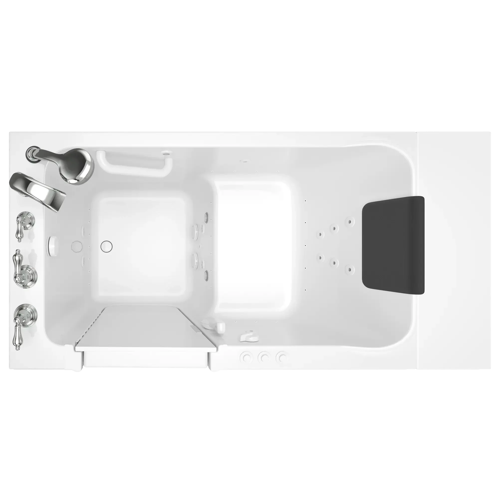 Acrylic Luxury Series 30 x 51 -Inch Walk-in Tub With Combination Air Spa and Whirlpool Systems - Left-Hand Drain With Faucet - Image 14