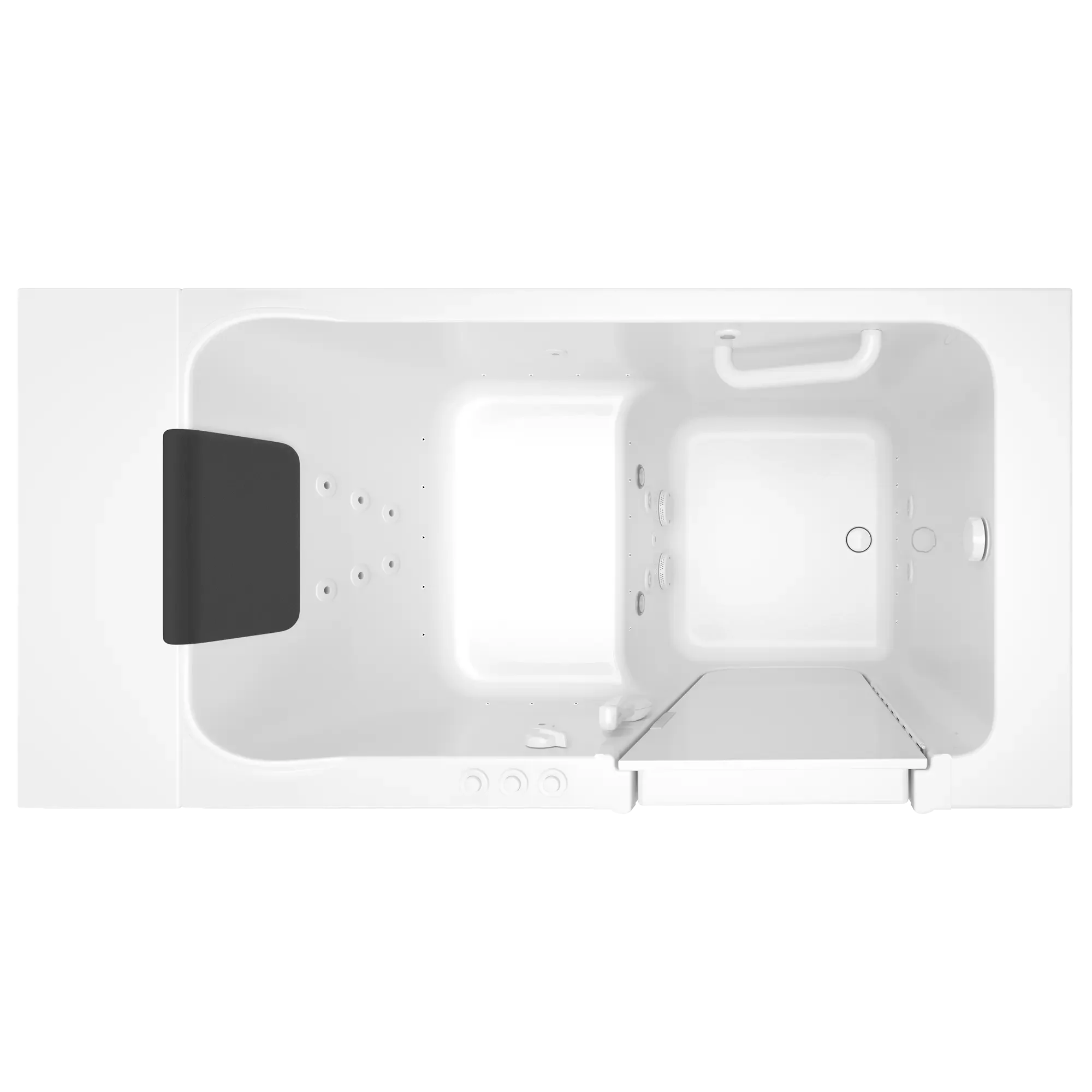 Acrylic Luxury Series 30 x 51 -Inch Walk-in Tub With Combination Air Spa and Whirlpool Systems - Right-Hand Drain - Image 3