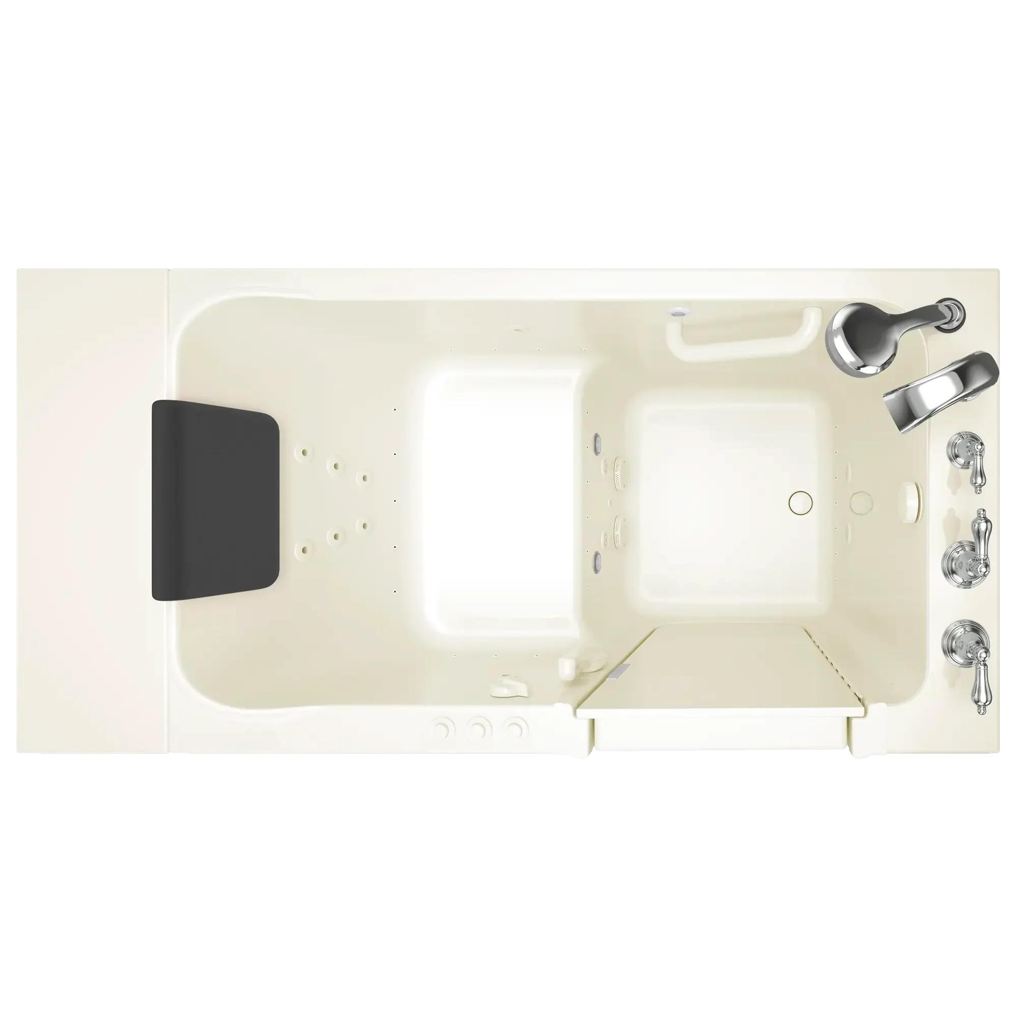 Acrylic Luxury Series 30 x 51 -Inch Walk-in Tub With Combination Air Spa and Whirlpool Systems - Right-Hand Drain With Faucet - Image 11