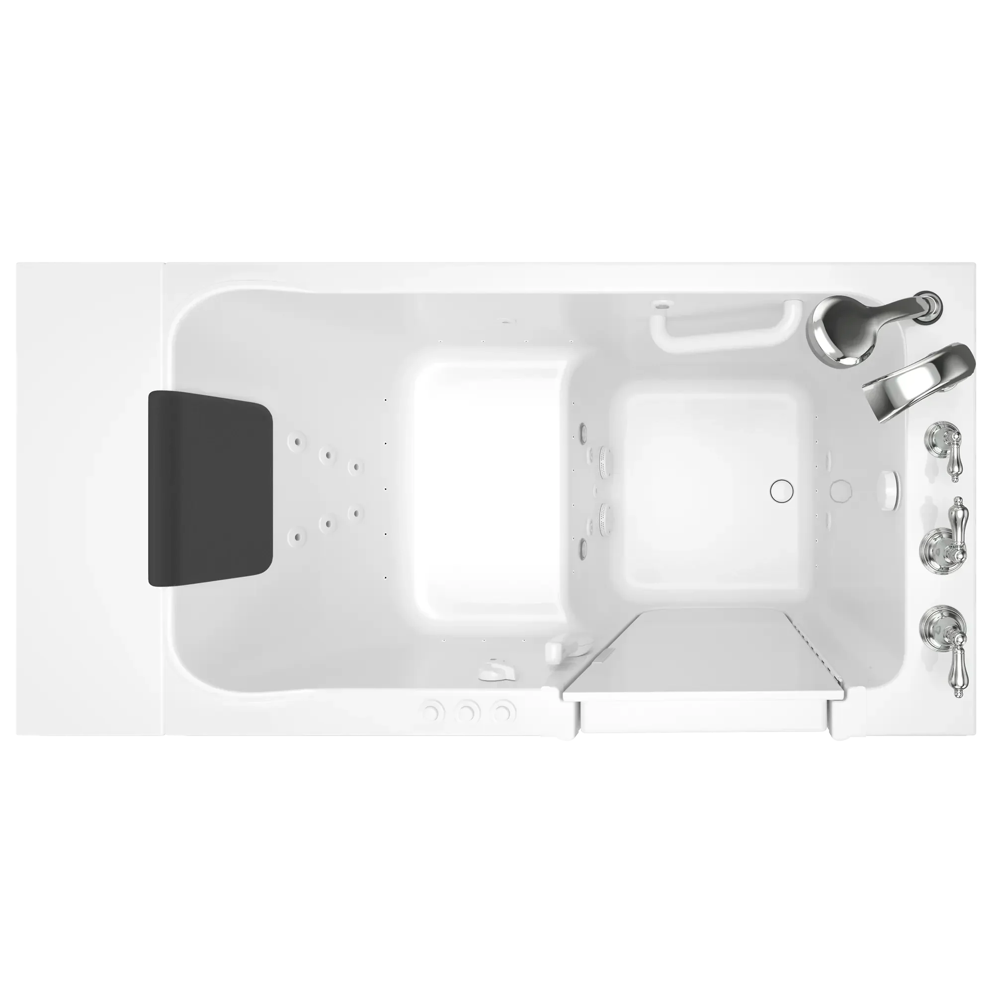 Acrylic Luxury Series 30 x 51 -Inch Walk-in Tub With Combination Air Spa and Whirlpool Systems - Right-Hand Drain With Faucet - Image 14