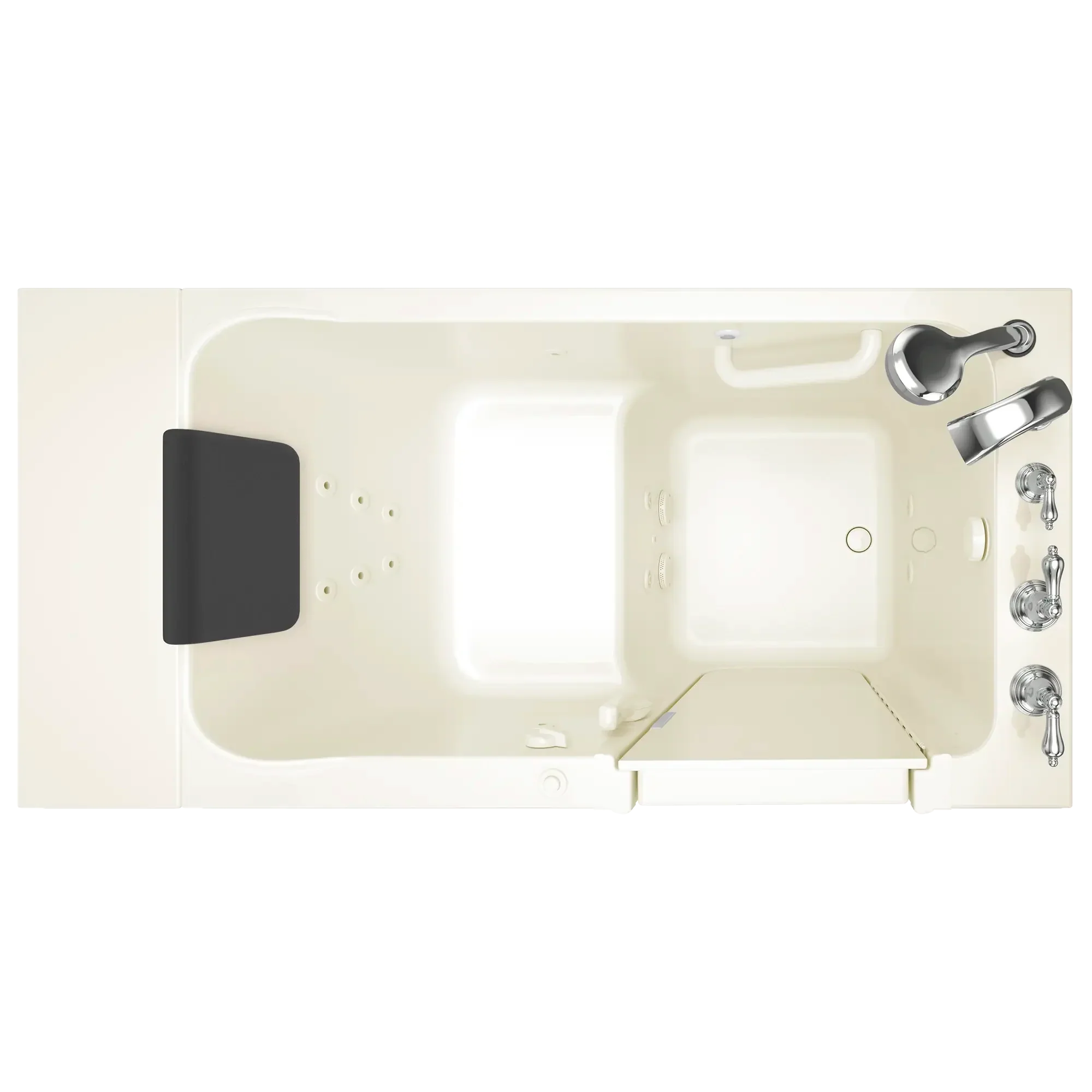 Acrylic Luxury Series 30 x 51 -Inch Walk-in Tub With Whirlpool System - Right-Hand Drain With Faucet - Image 6
