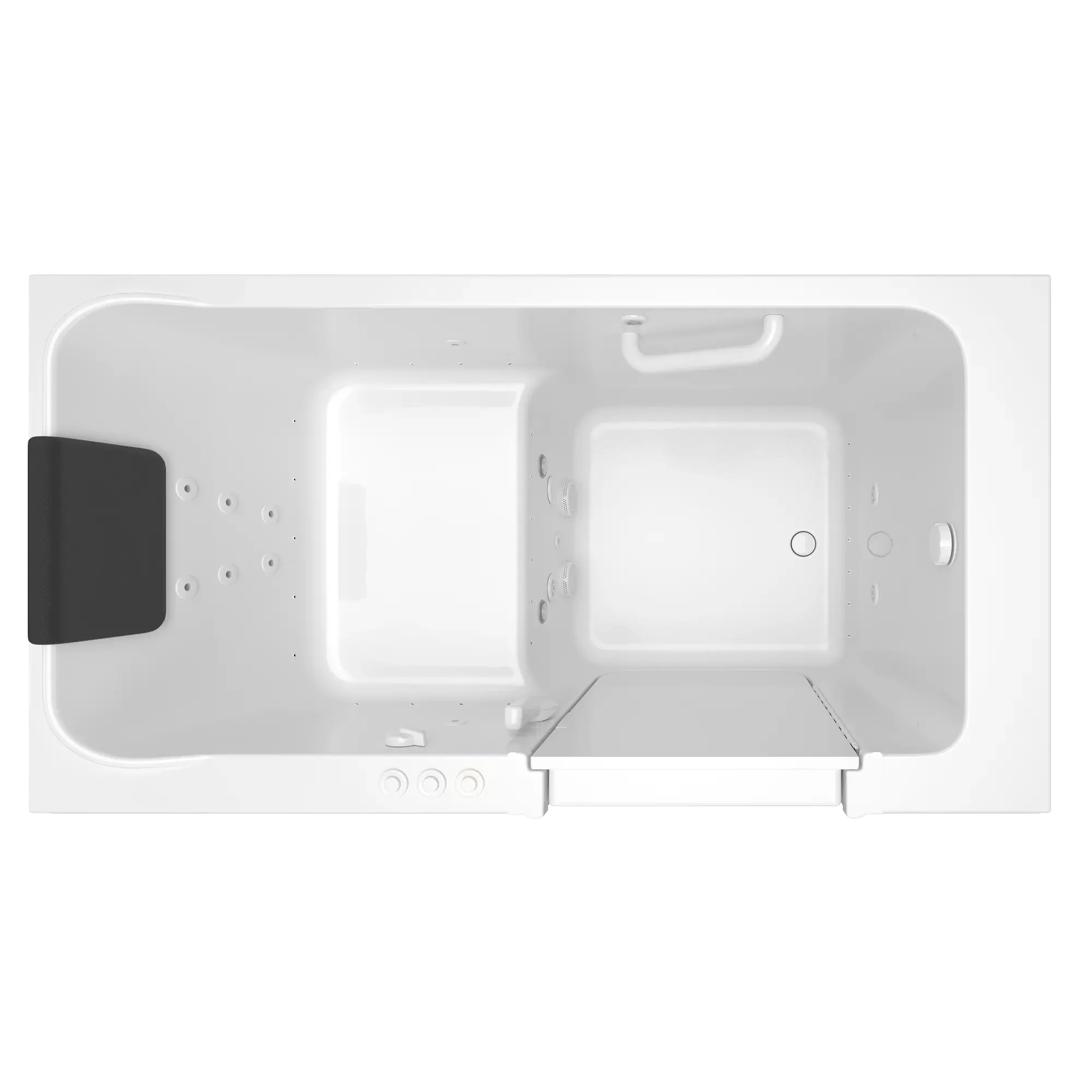 Acrylic Luxury Series 32 x 60 -Inch Walk-in Tub With Combination Air Spa and Whirlpool Systems - Right-Hand Drain - Image 3