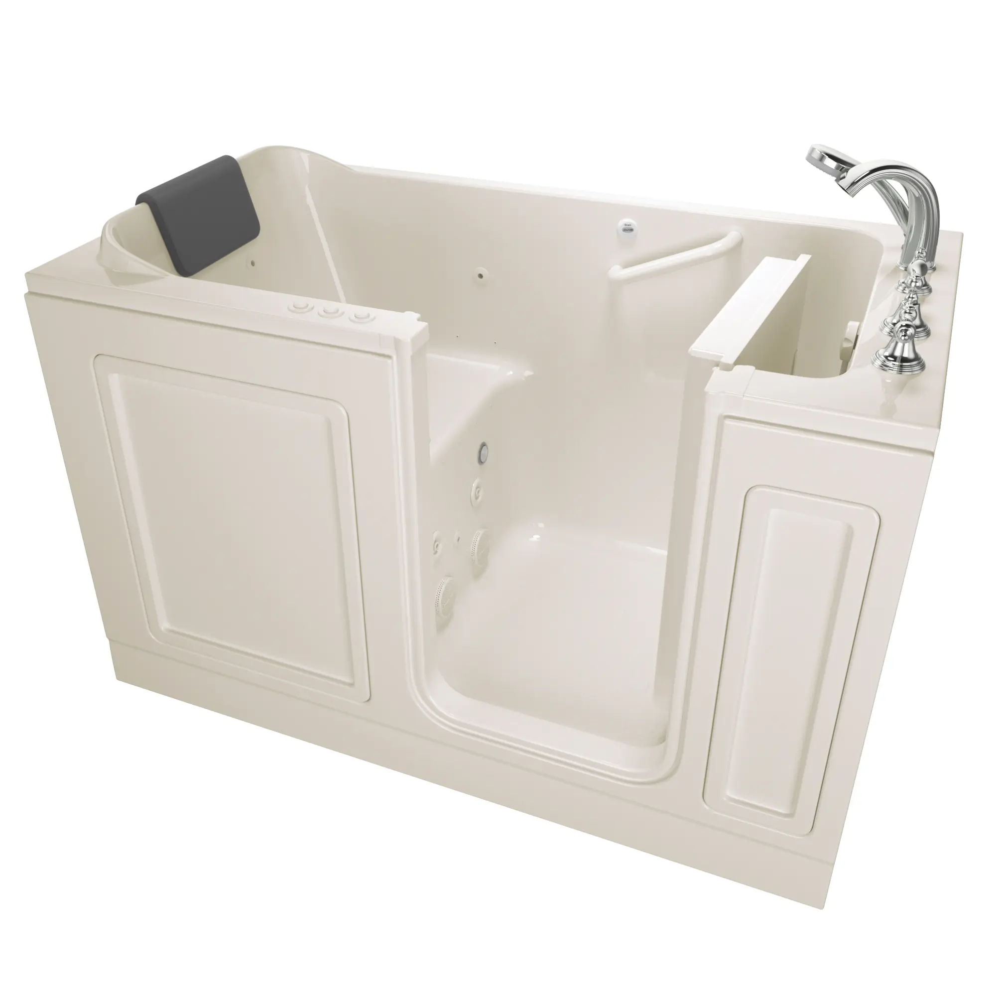 Acrylic Luxury Series 32 x 60 -Inch Walk-in Tub With Combination Air Spa and Whirlpool Systems - Right-Hand Drain With Faucet - Image 5