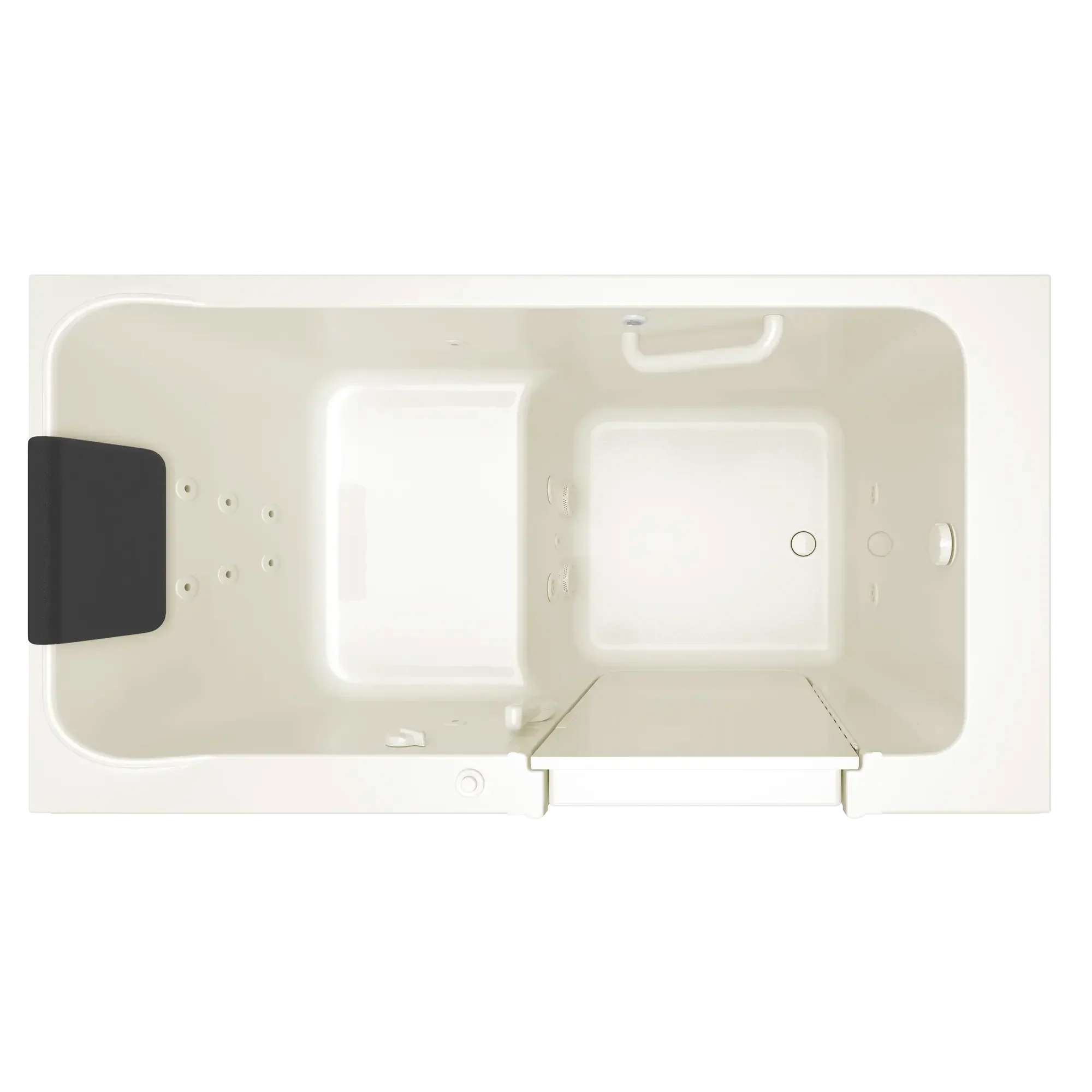Acrylic Luxury Series 32 x 60 -Inch Walk-in Tub With Whirlpool System - Right-Hand Drain