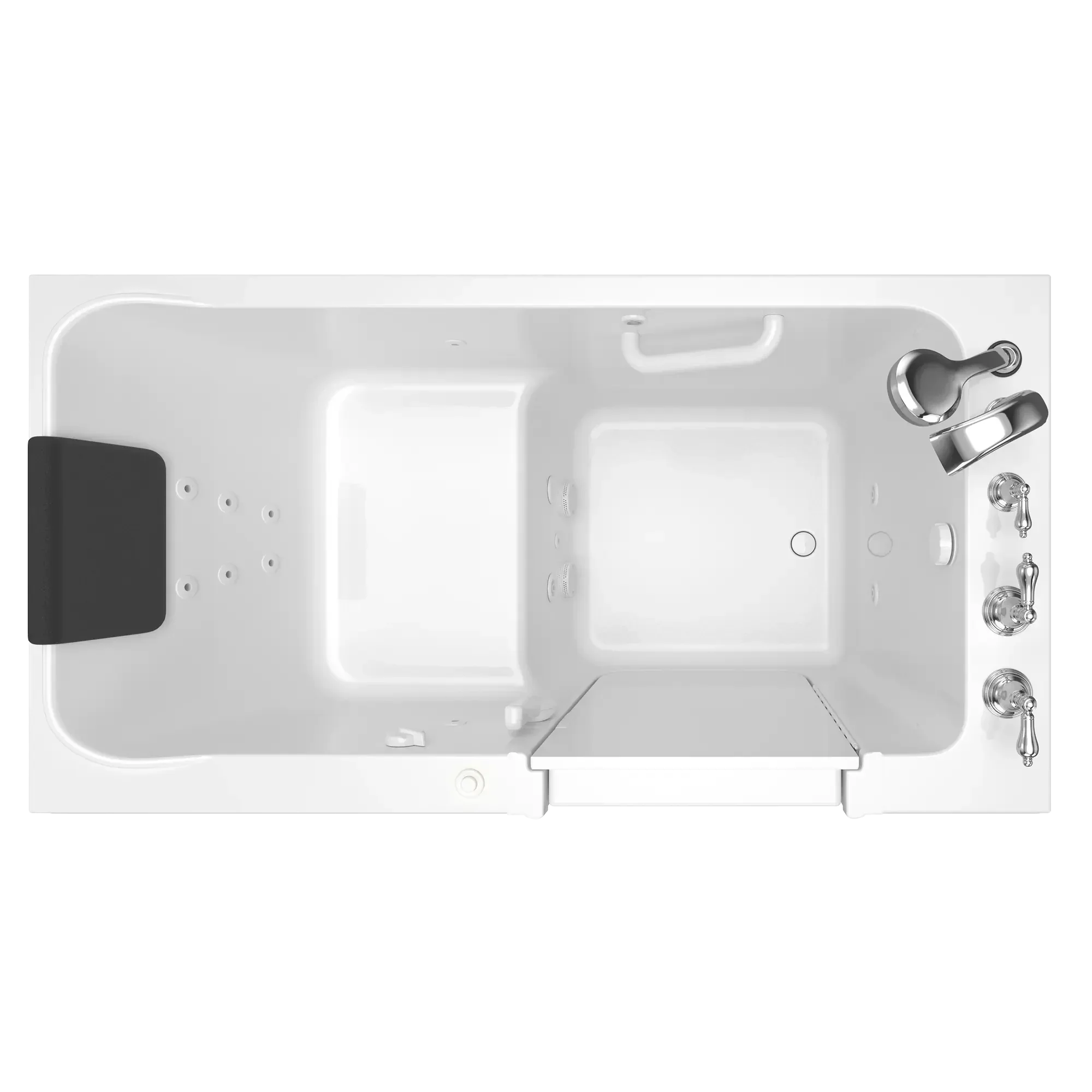 Acrylic Luxury Series 32 x 60 -Inch Walk-in Tub With Whirlpool System - Right-Hand Drain With Faucet - Image 13