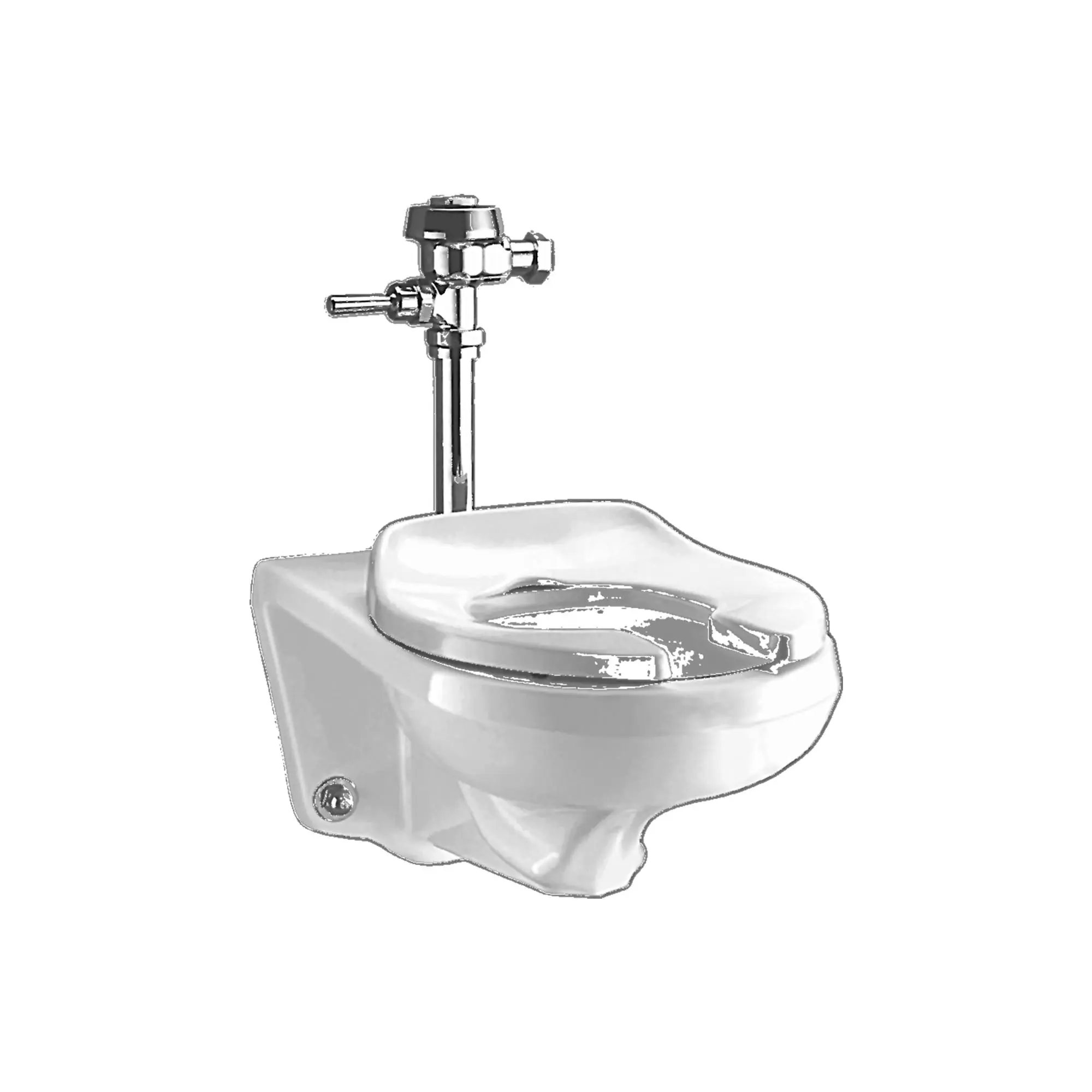 Afwall 1.1-1.6 gpf Universal Flushometer Toilet - Image 5