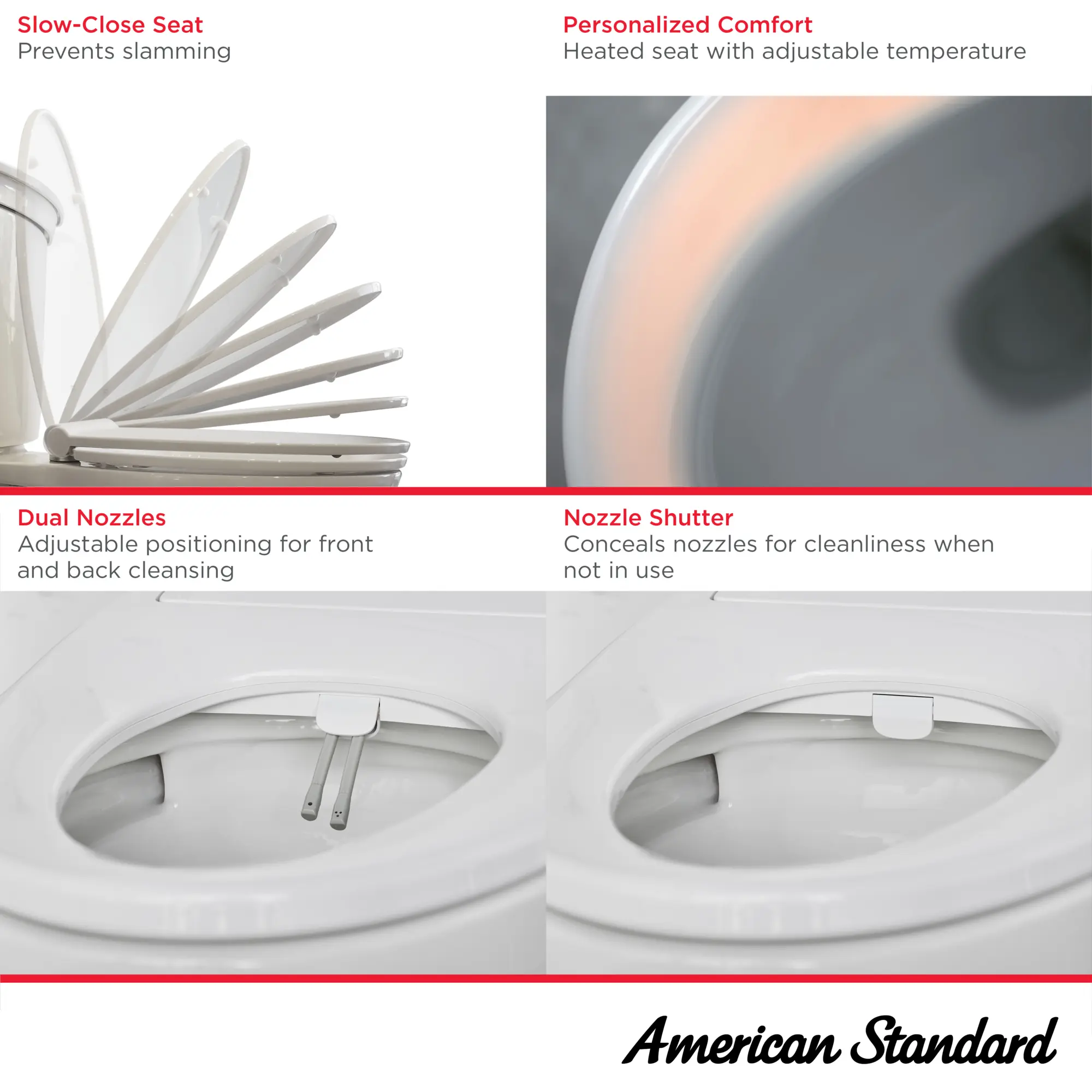 AquaWash® 2.0 SpaLet® Bidet Seat and Edgemere® Chair Height Elongated 1.28 gpf/4.8 Lpf Toilet Combo - Image 21