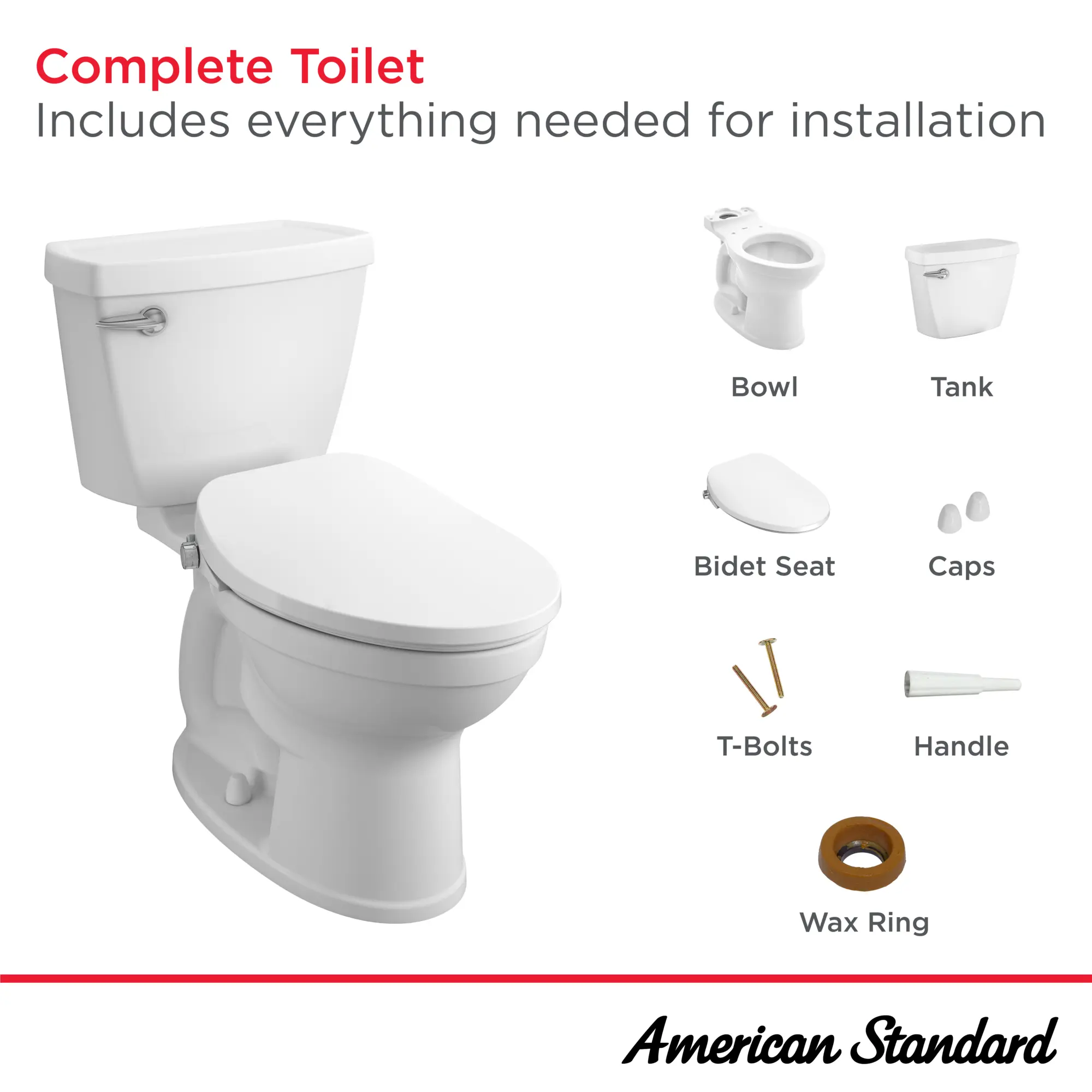 AquaWash® 2.0 SpaLet® Bidet Seat and Titan Chair Height Elongated 1.6 gpf/6.0 Lpf Toilet Combo - Image 18