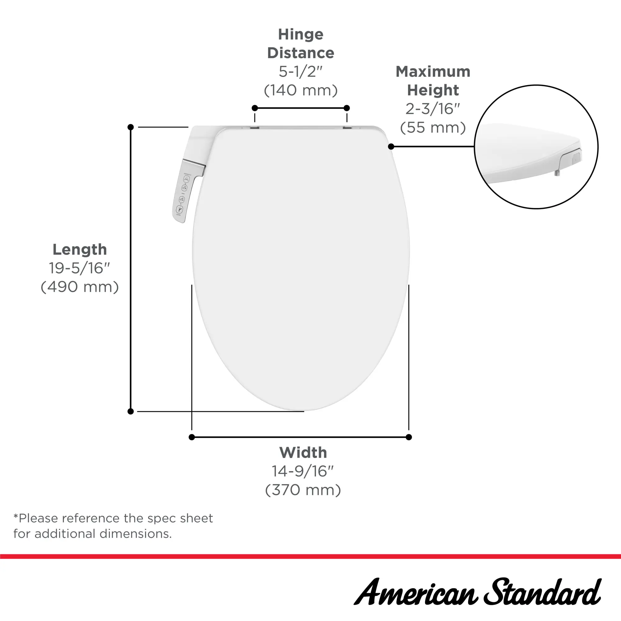 AquaWash® Slim Non-Electric SpaLet® Bidet Seat With Manual Operation - Image 31