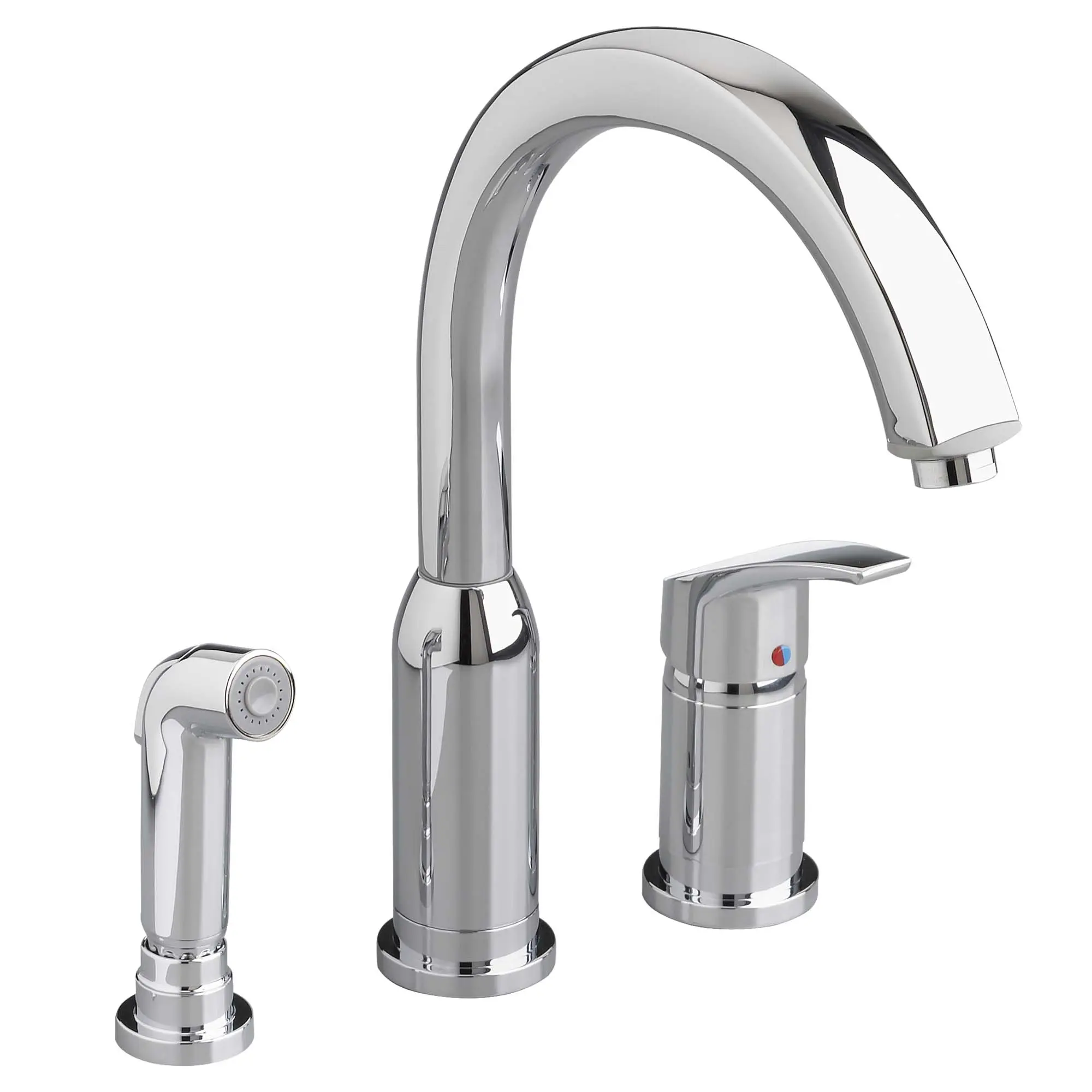 Arch Single Handle High Arc Kitchen Faucet with Side Spray