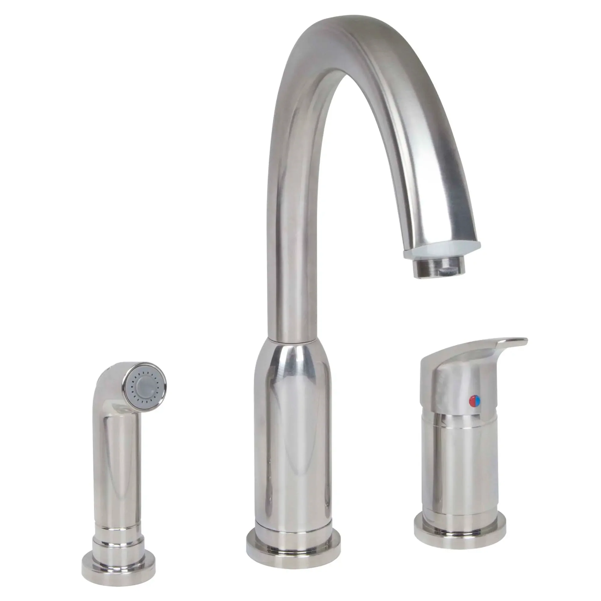 Arch Single Handle High Arc Kitchen Faucet with Side Spray - Image 2