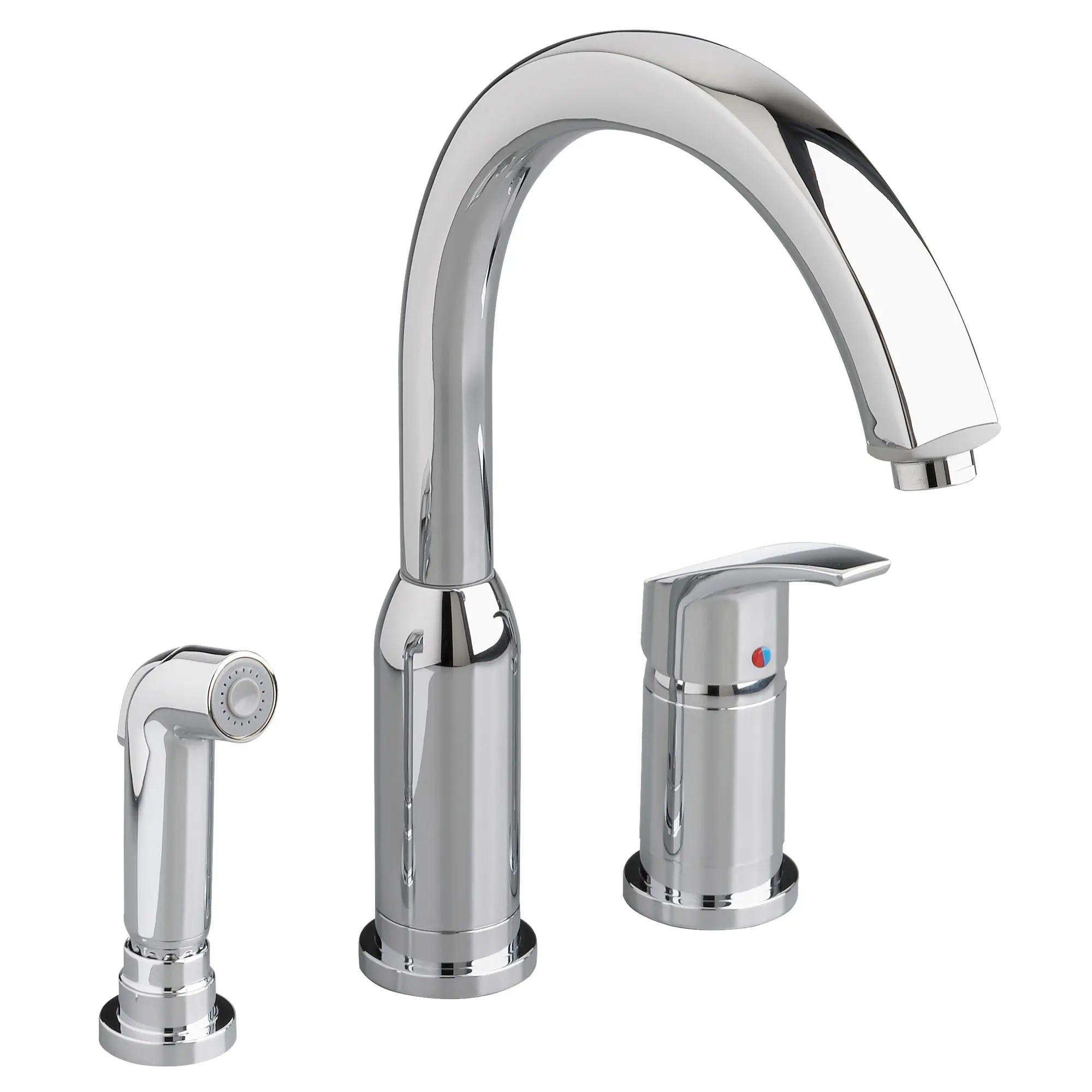 Arch Single Handle High Arc Kitchen Faucet with Side Spray - Image 20