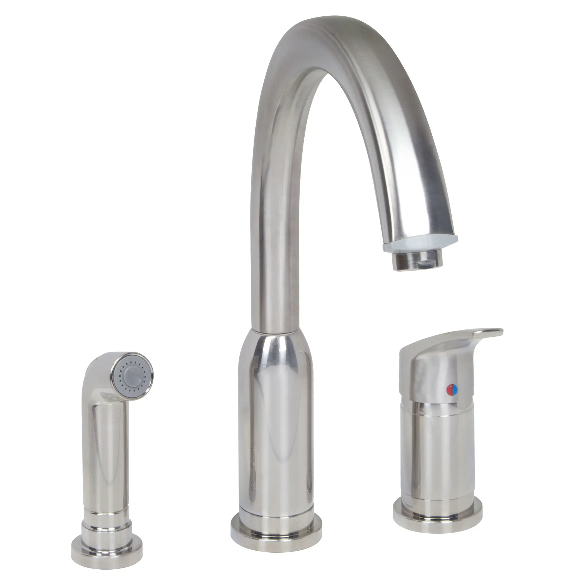 Arch Single Handle High Arc Kitchen Faucet with Side Spray - Image 3
