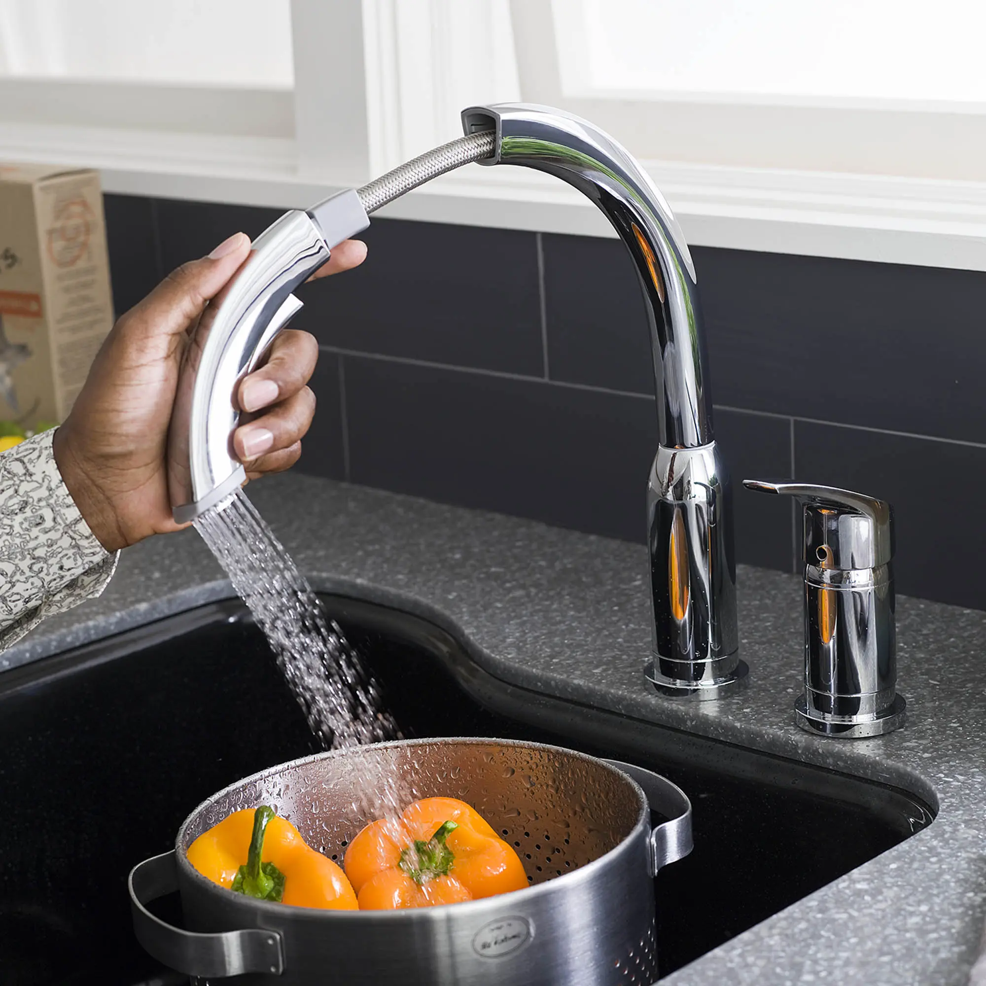 Arch Single Handle Pull Out High-Arc Kitchen Faucet - Image 30