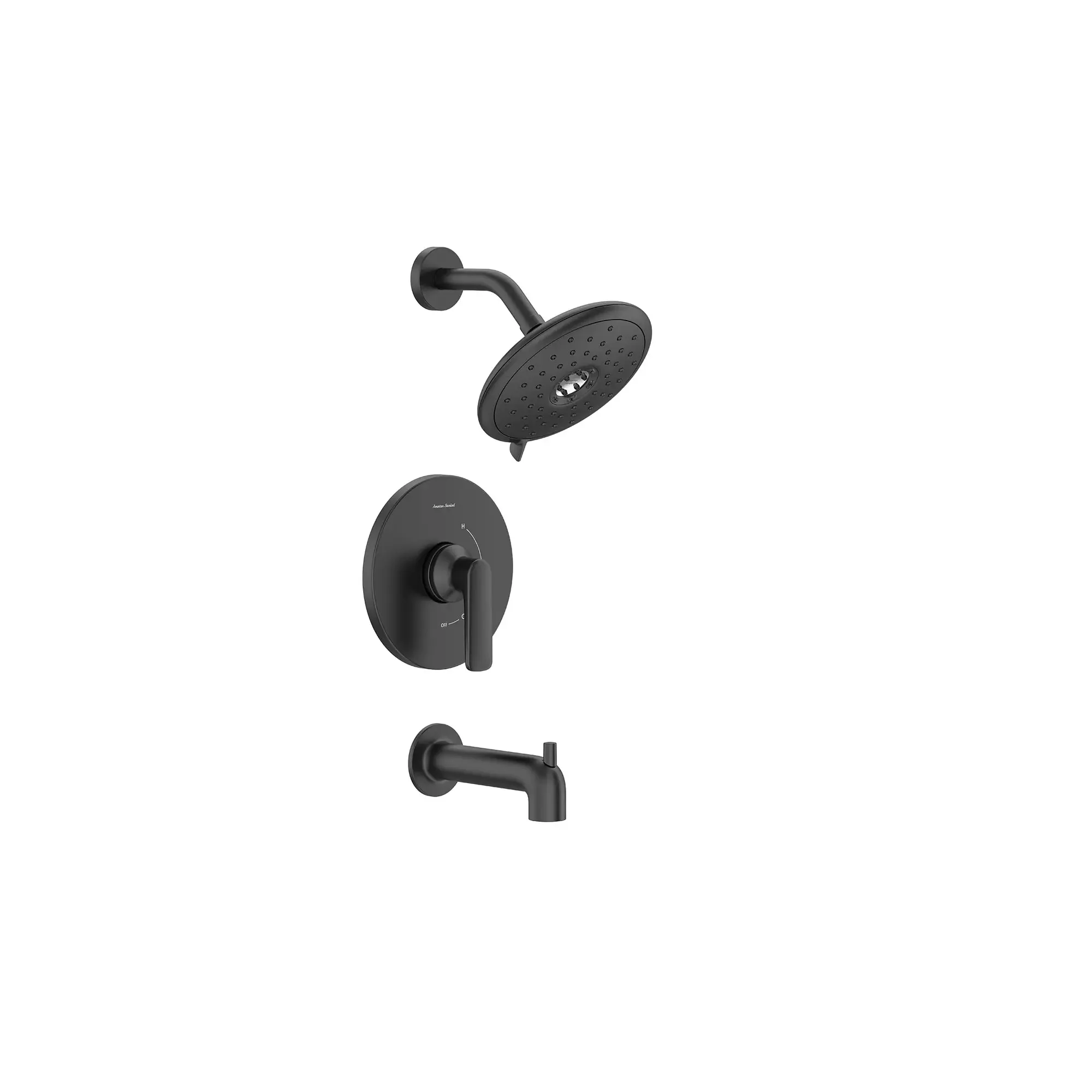 Aspirations 1.8 gpm/6.8 L/min Tub and Shower Trim Kit With Water-Saving Showerhead and Double Ceramic Pressure Balance Cartridge With Lever Handle - Image 2