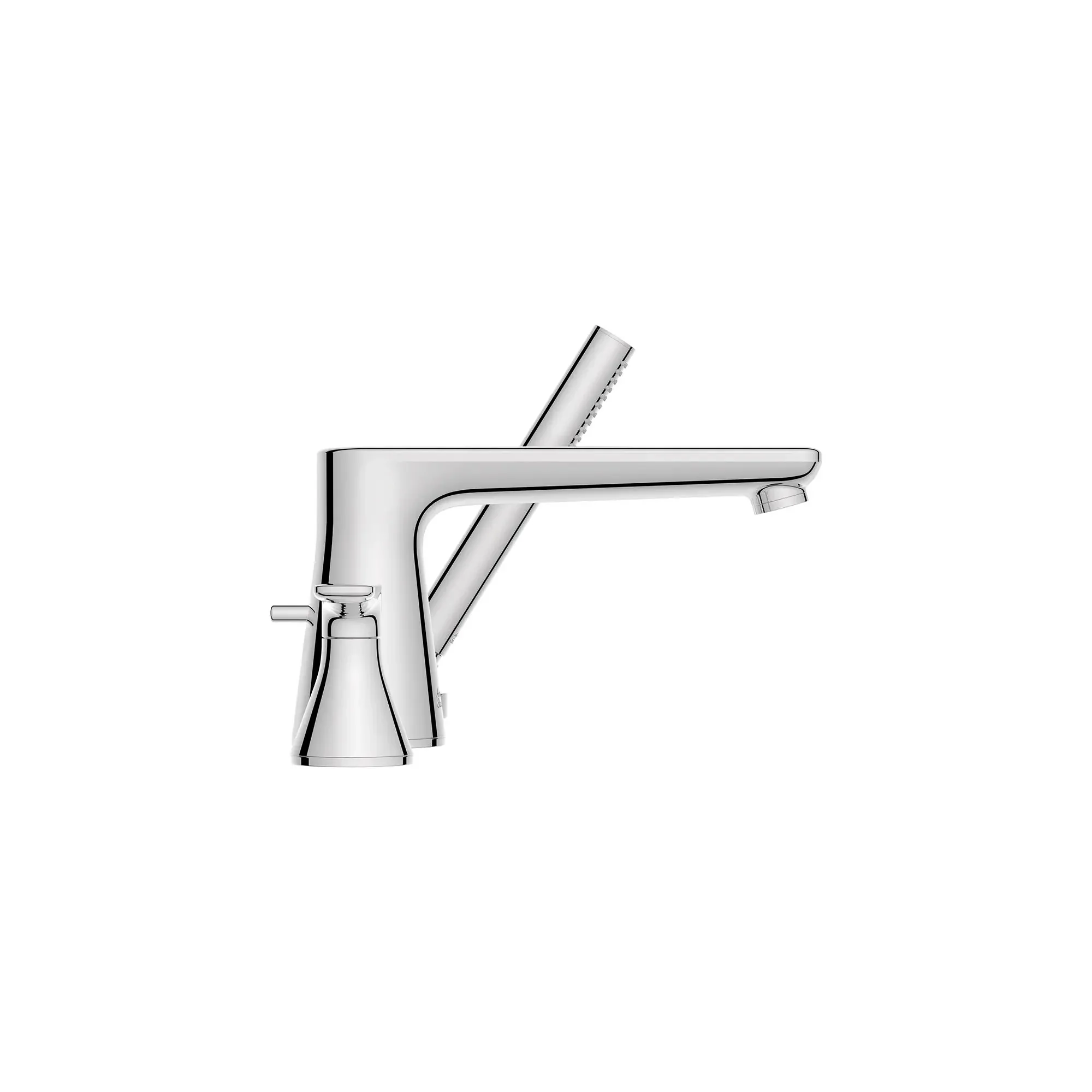 Aspirations 4-Hole 2-Handle Deck Mount Roman Tub Faucet With Lever Handles and Personal Shower - Image 22