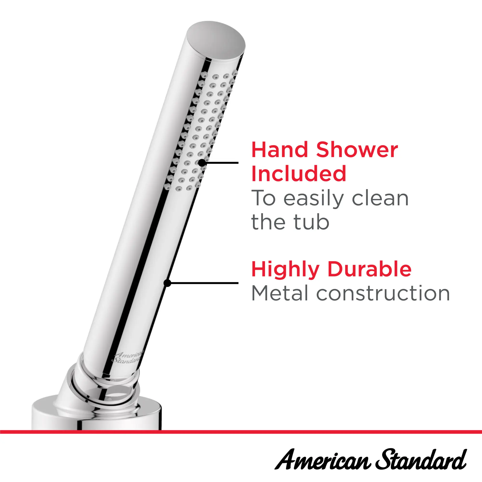 Aspirations 4-Hole 2-Handle Deck Mount Roman Tub Faucet With Lever Handles and Personal Shower - Image 29