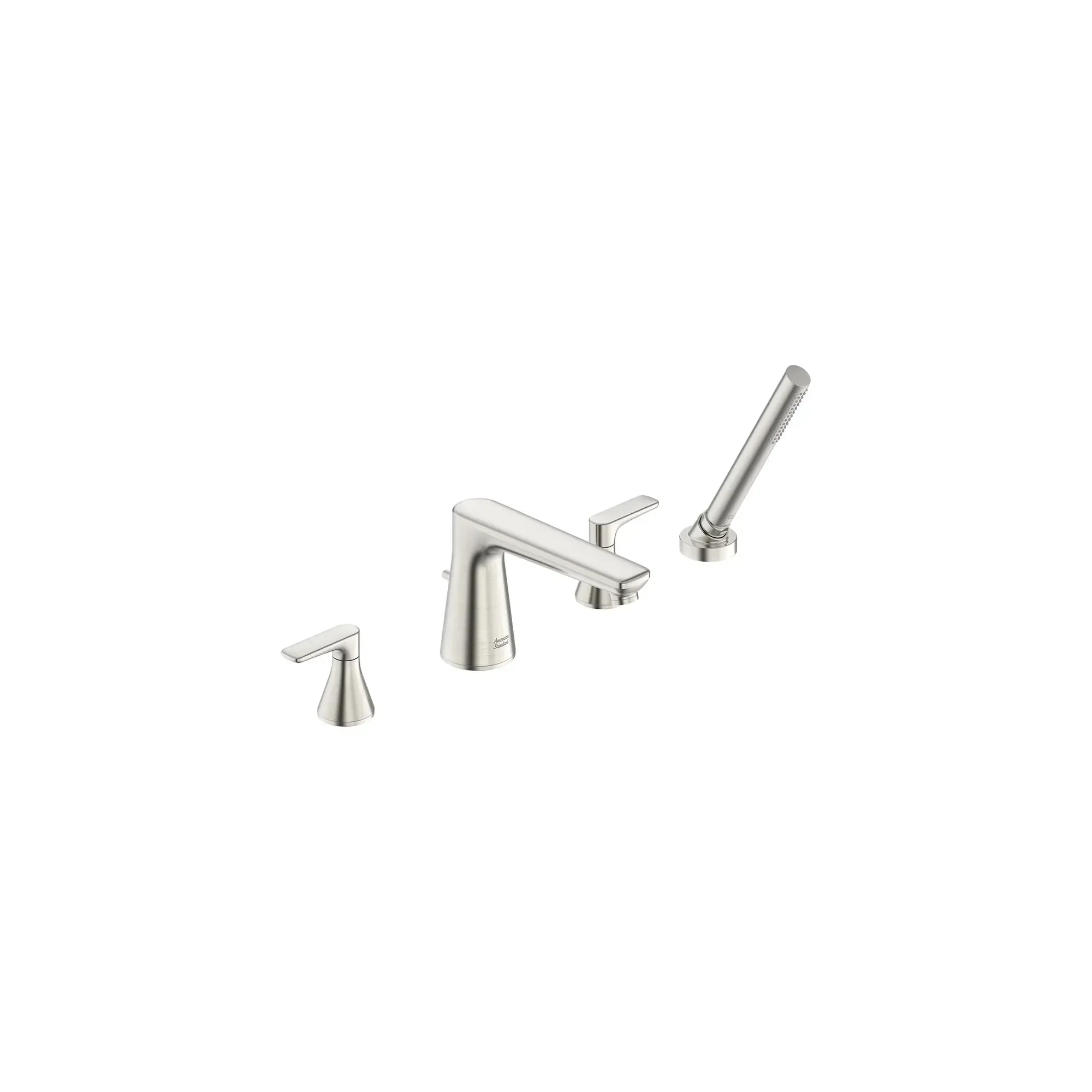 Aspirations 4-Hole 2-Handle Deck Mount Roman Tub Faucet With Lever Handles and Personal Shower - Image 55