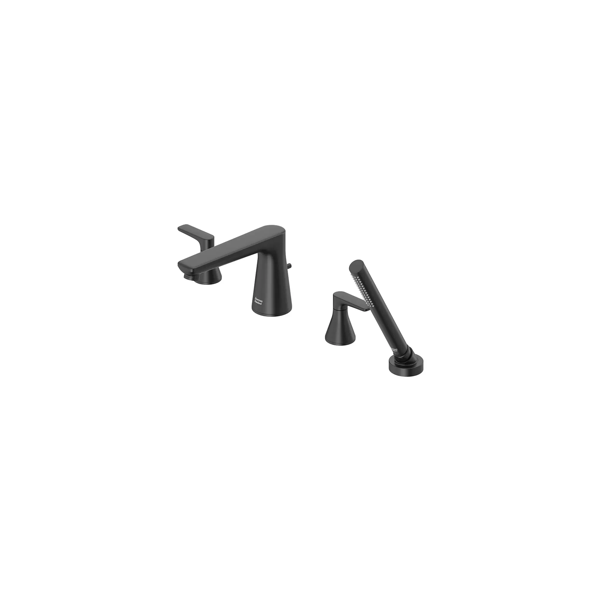 Aspirations 4-Hole 2-Handle Deck Mount Roman Tub Faucet With Lever Handles and Personal Shower - Image 62