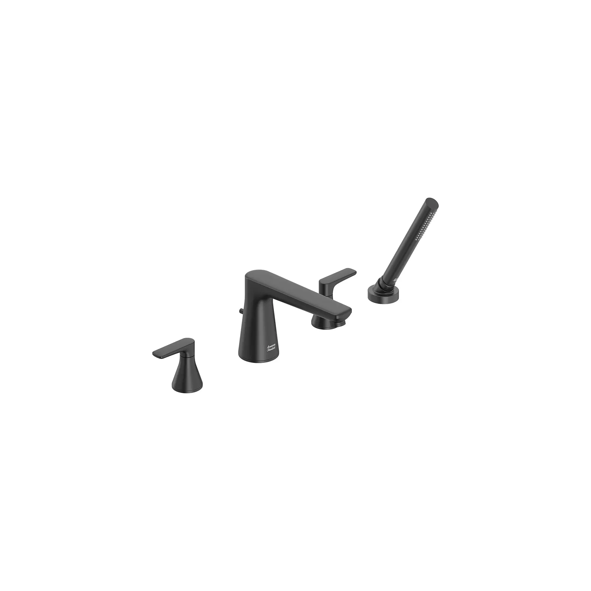 Aspirations 4-Hole 2-Handle Deck Mount Roman Tub Faucet With Lever Handles and Personal Shower - Image 63