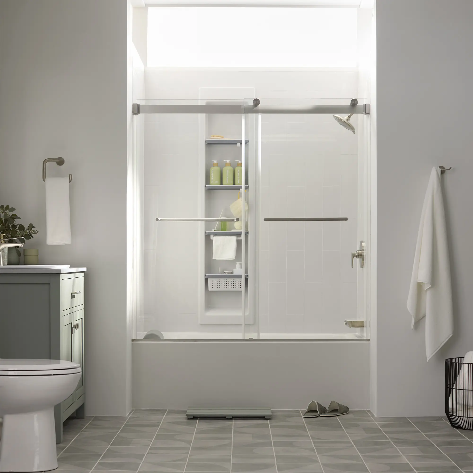 Aspirations 60 x 32 x 72-Inch Vertical Tile Bath Wall Set - Image 13
