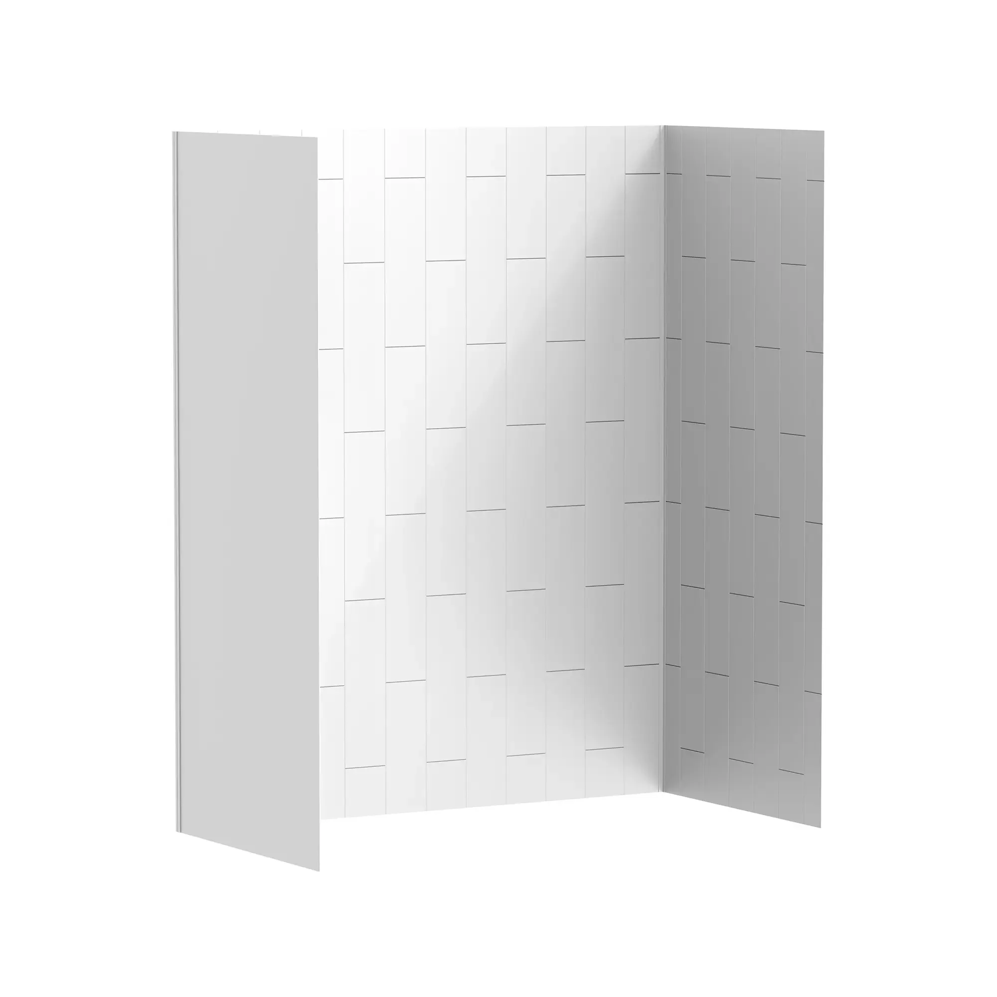 Aspirations 60 x 32 x 72-Inch Vertical Tile Bath Wall Set - Image 4