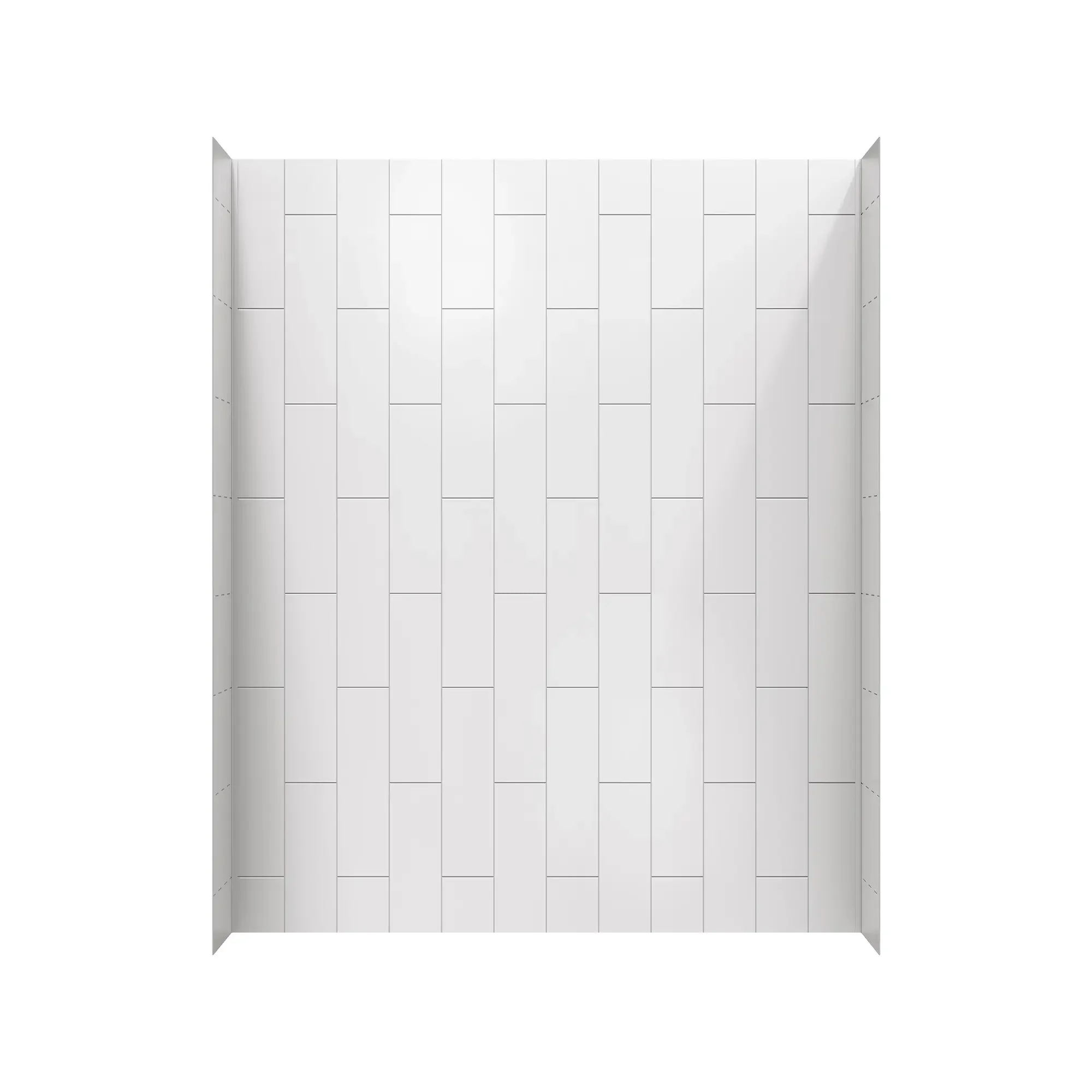 Aspirations 60 x 32 x 72-Inch Vertical Tile Bath Wall Set - Image 8