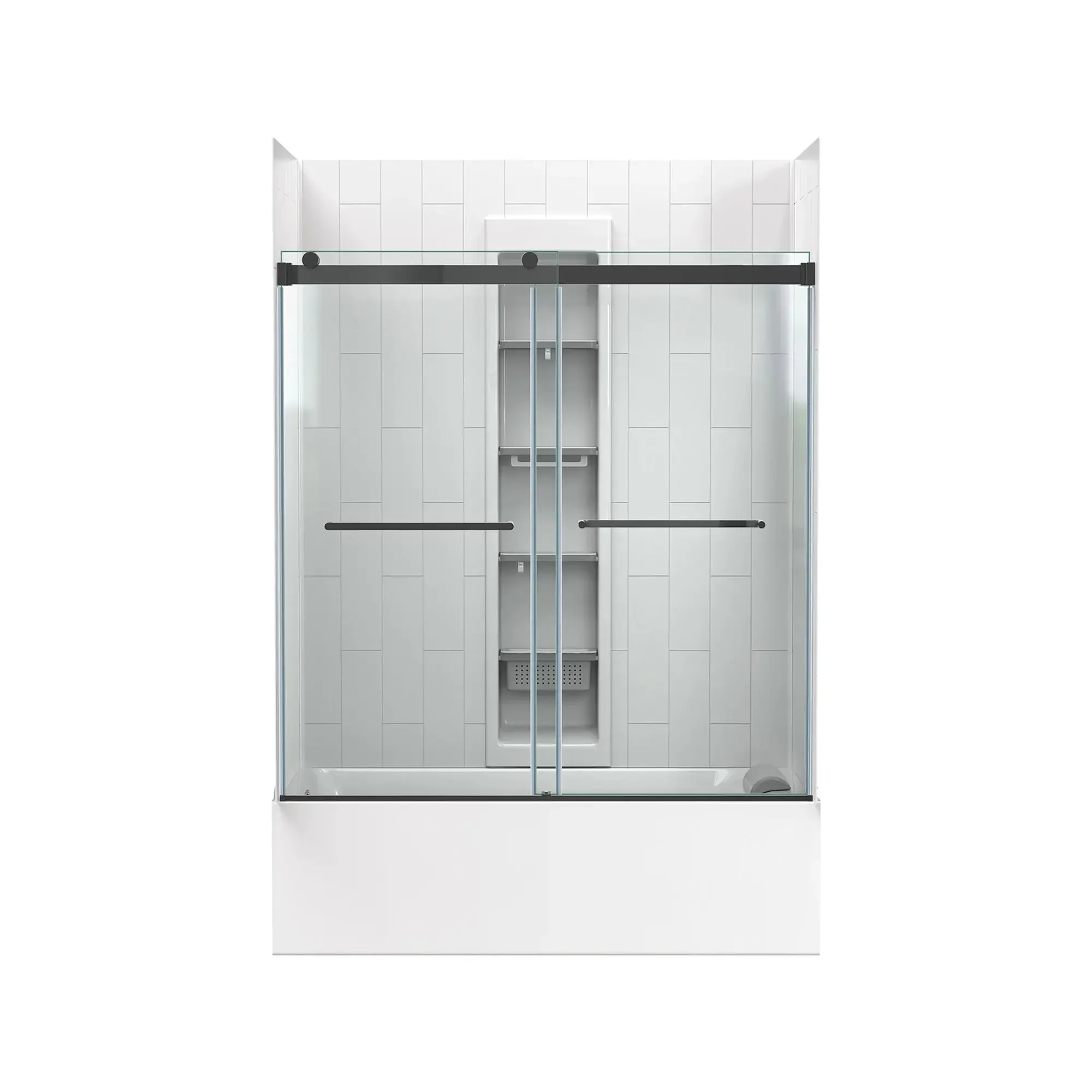 Aspirations 60 x 60-Inch Frameless Sliding Bathtub Door - Image 57