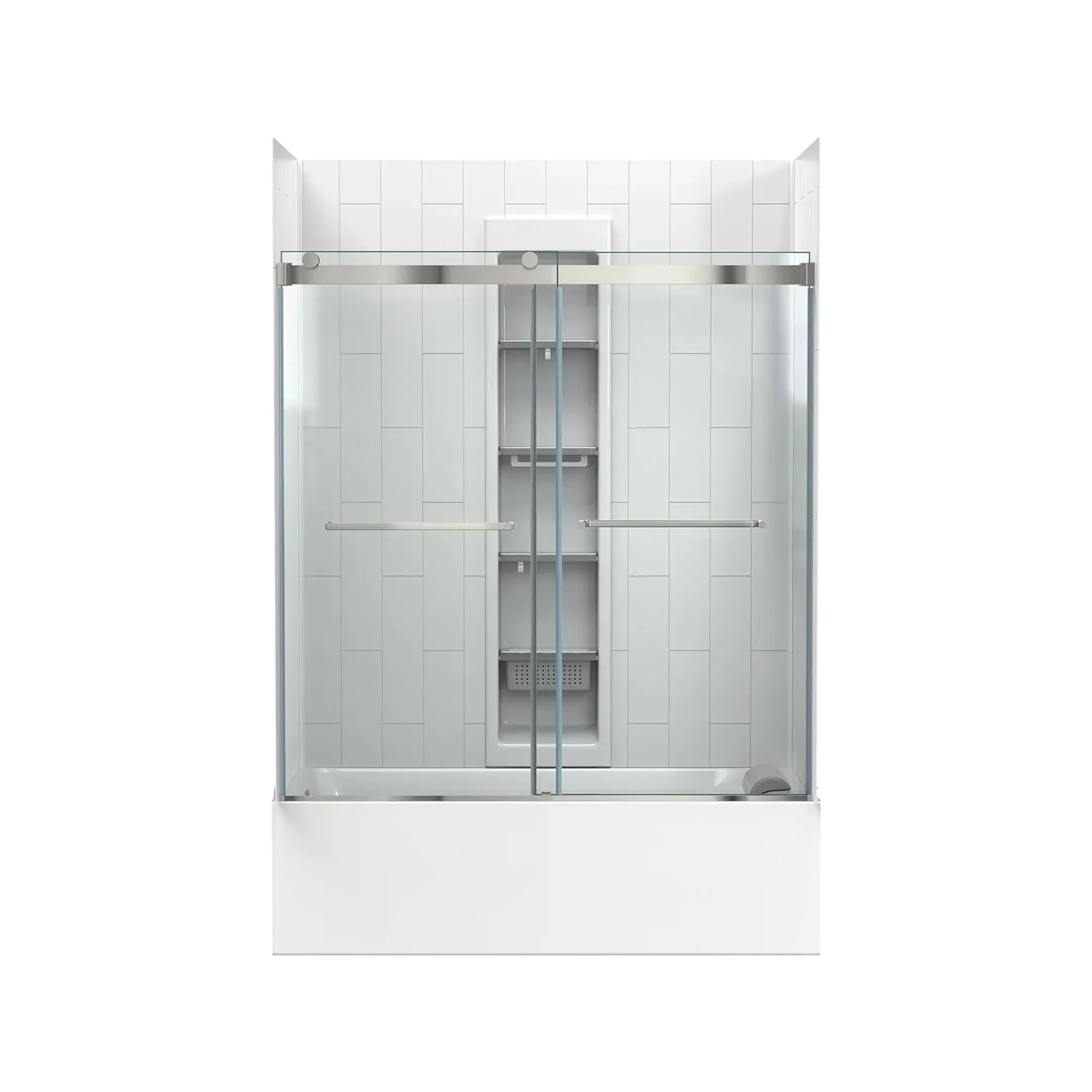 Aspirations 60 x 60-Inch Frameless Sliding Bathtub Door - Image 63