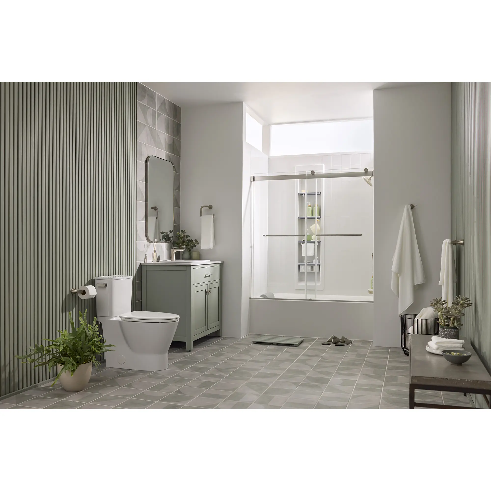 Aspirations 60 x 60-Inch Frameless Sliding Bathtub Door - Image 70