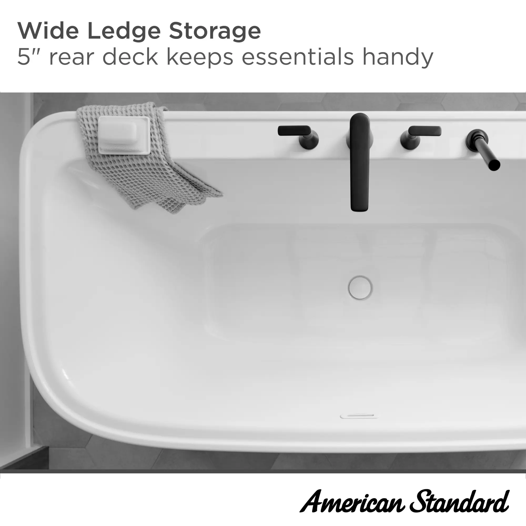 Aspirations 68 x 34-Inch Freestanding Bathtub With White Drain and Overflow - Image 21