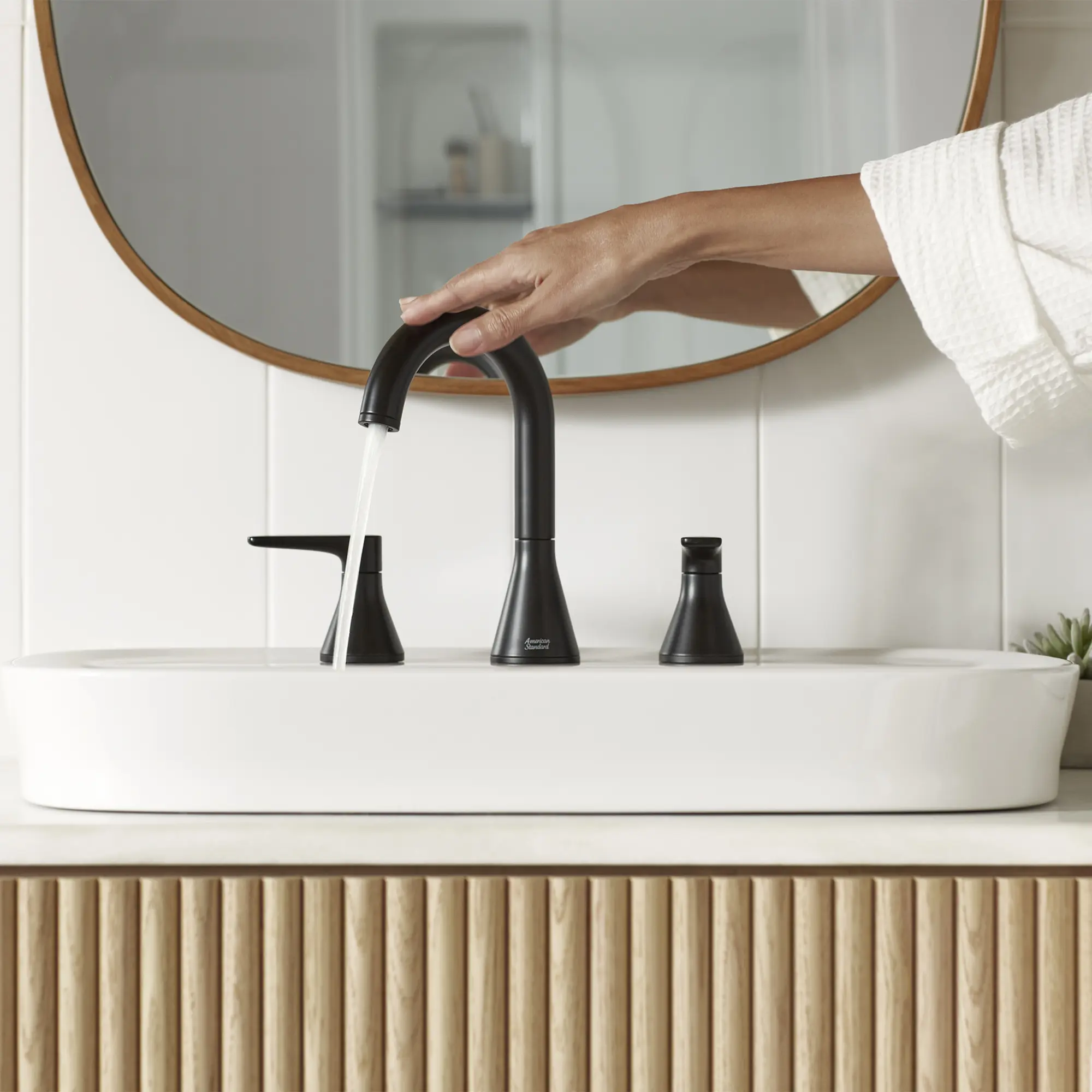 Aspirations 8-Inch Widespread 2-Handle Bathroom Faucet 1.2 gpm/4.5 L/min With Lever Handles - Image 35