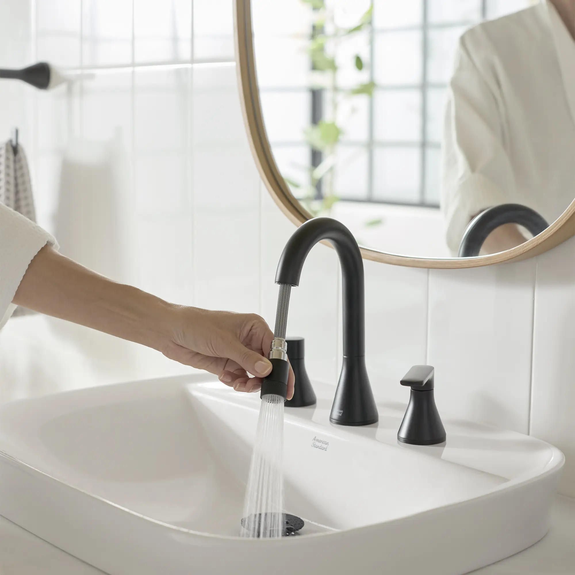 Aspirations 8-Inch Widespread 2-Handle Pull-Down Bathroom Faucet 1.2 gpm/4.5 L/min With Lever Handles - Image 5