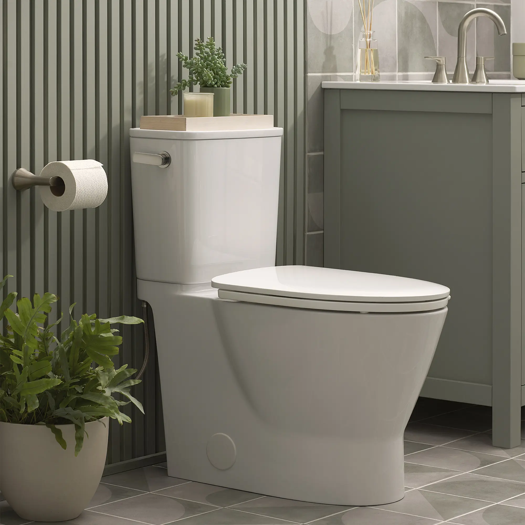 Cadet® Aspirations Skirted Two-Piece 1.28 gpf/4.8 Lpf Chair-Height Elongated Toilet With Seat - Image 11