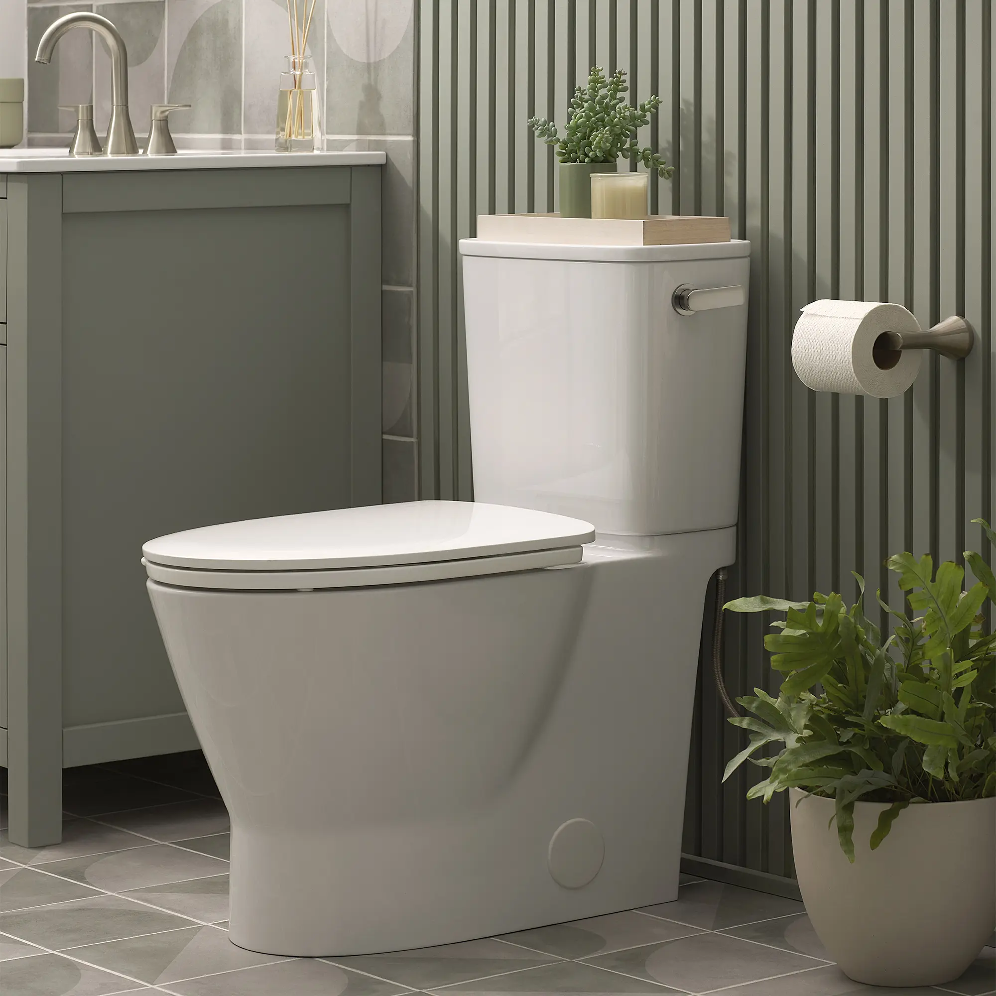 Cadet® Aspirations Skirted Two-Piece 1.28 gpf/4.8 Lpf Chair-Height Elongated Toilet With Seat - Image 14