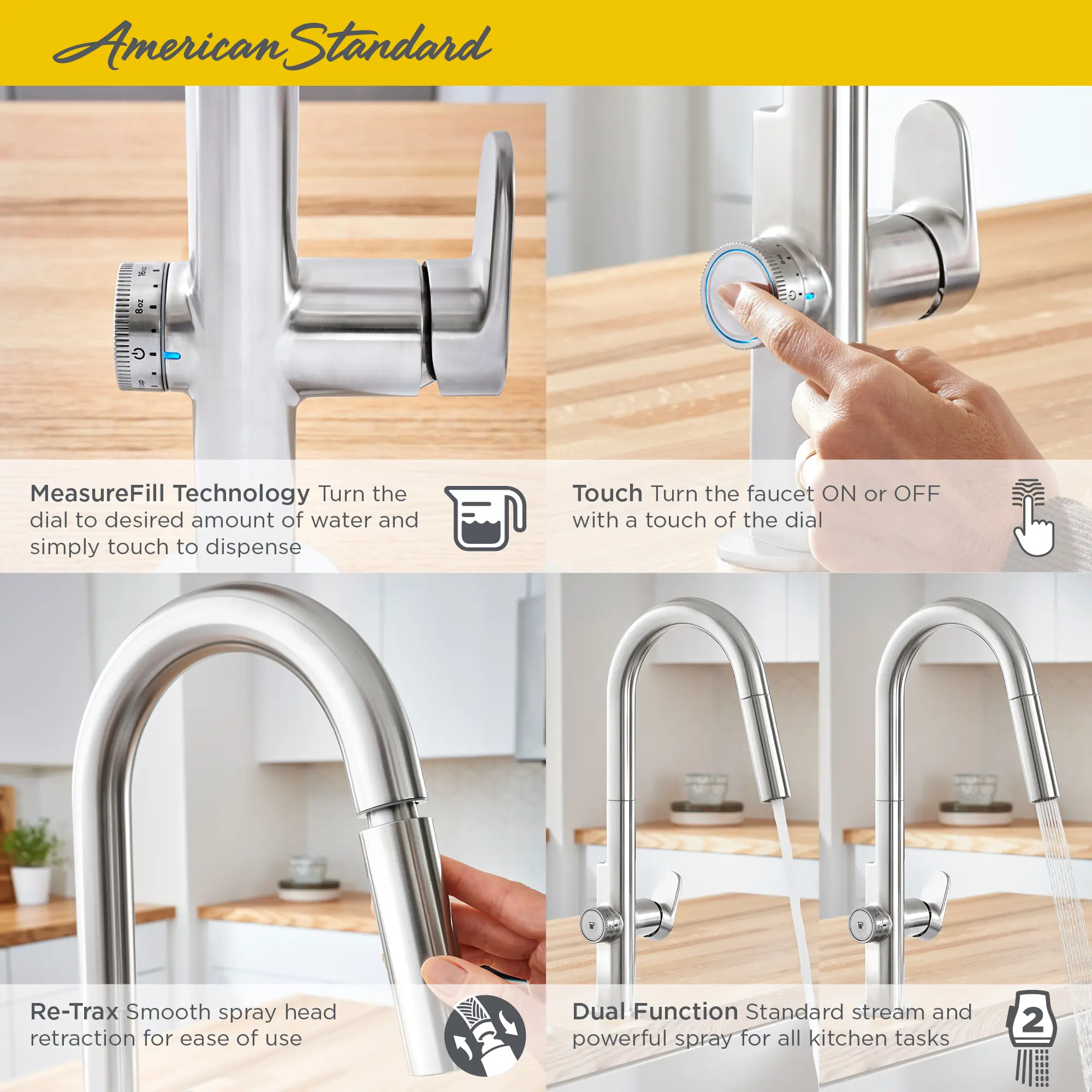 Beale® Single-Handle Pull-Down Dual Spray Kitchen Faucet 1.5 gpm/5.7 L/min - Image 8