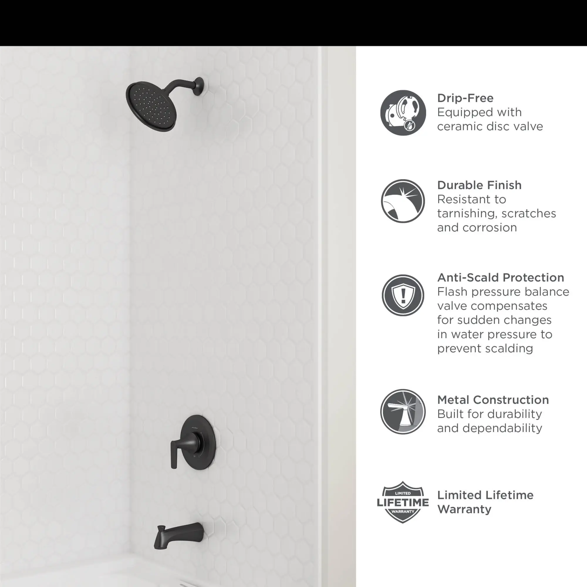 Becklow Tub and Shower Trim Kit with Valve - Image 12